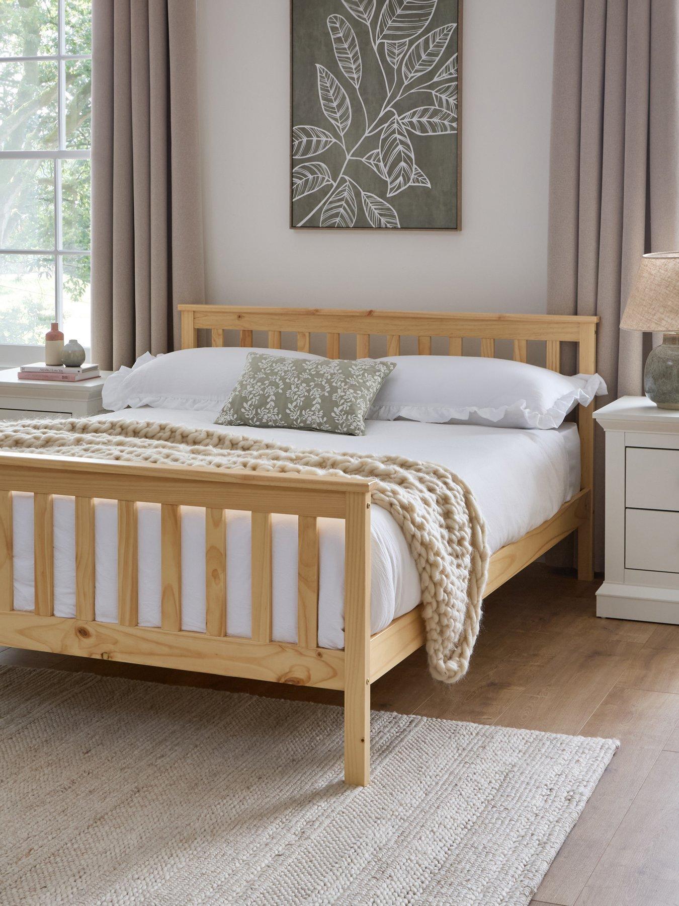 very-home-dawsonnbspwooden-bed-frame-with-mattress-options-buy-amp-save-natural-fscreg-certified