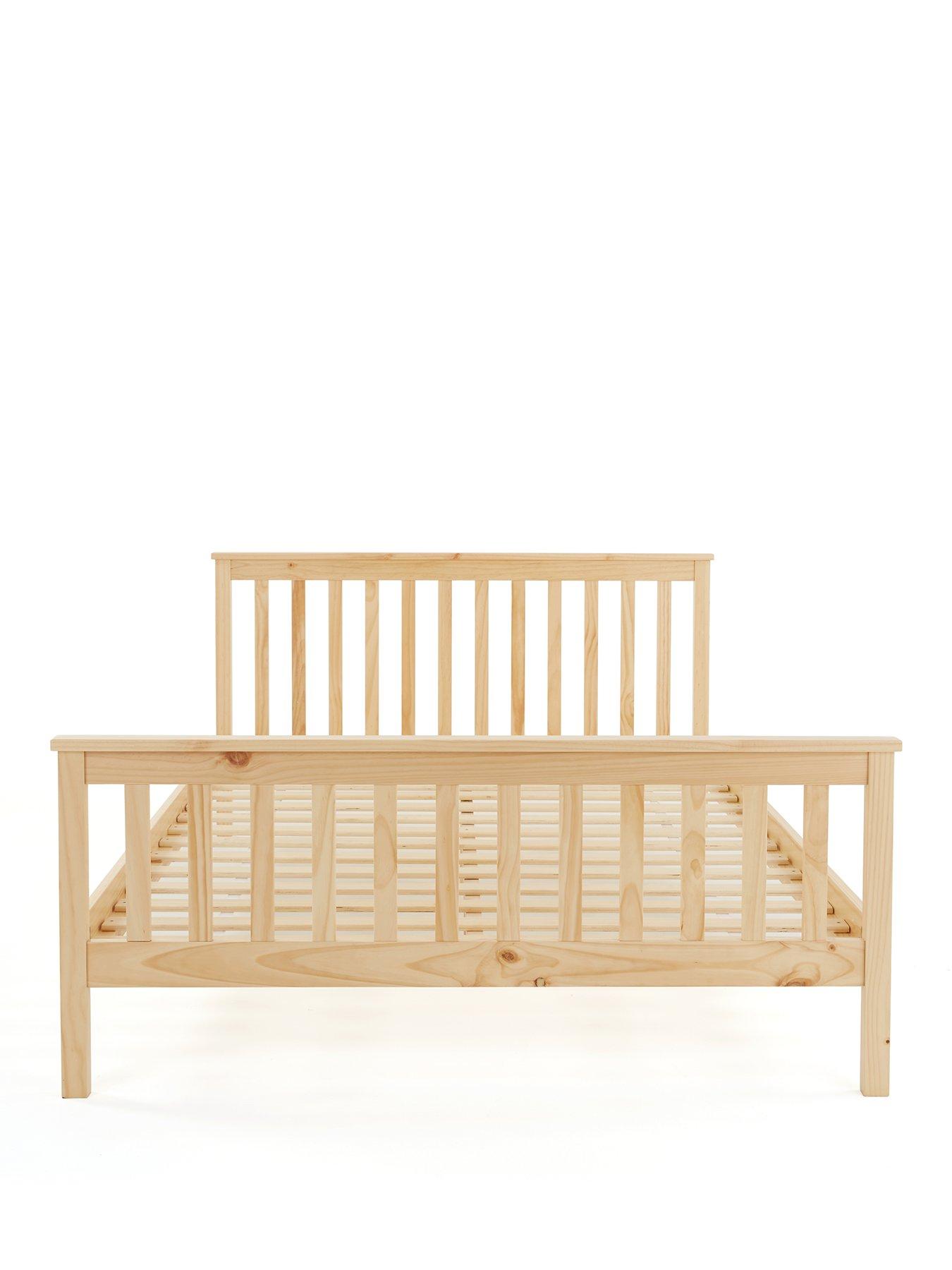  image of very-home-dawsonnbspwooden-bed-frame-with-mattress-options-buy-amp-save-natural-fscreg-certified