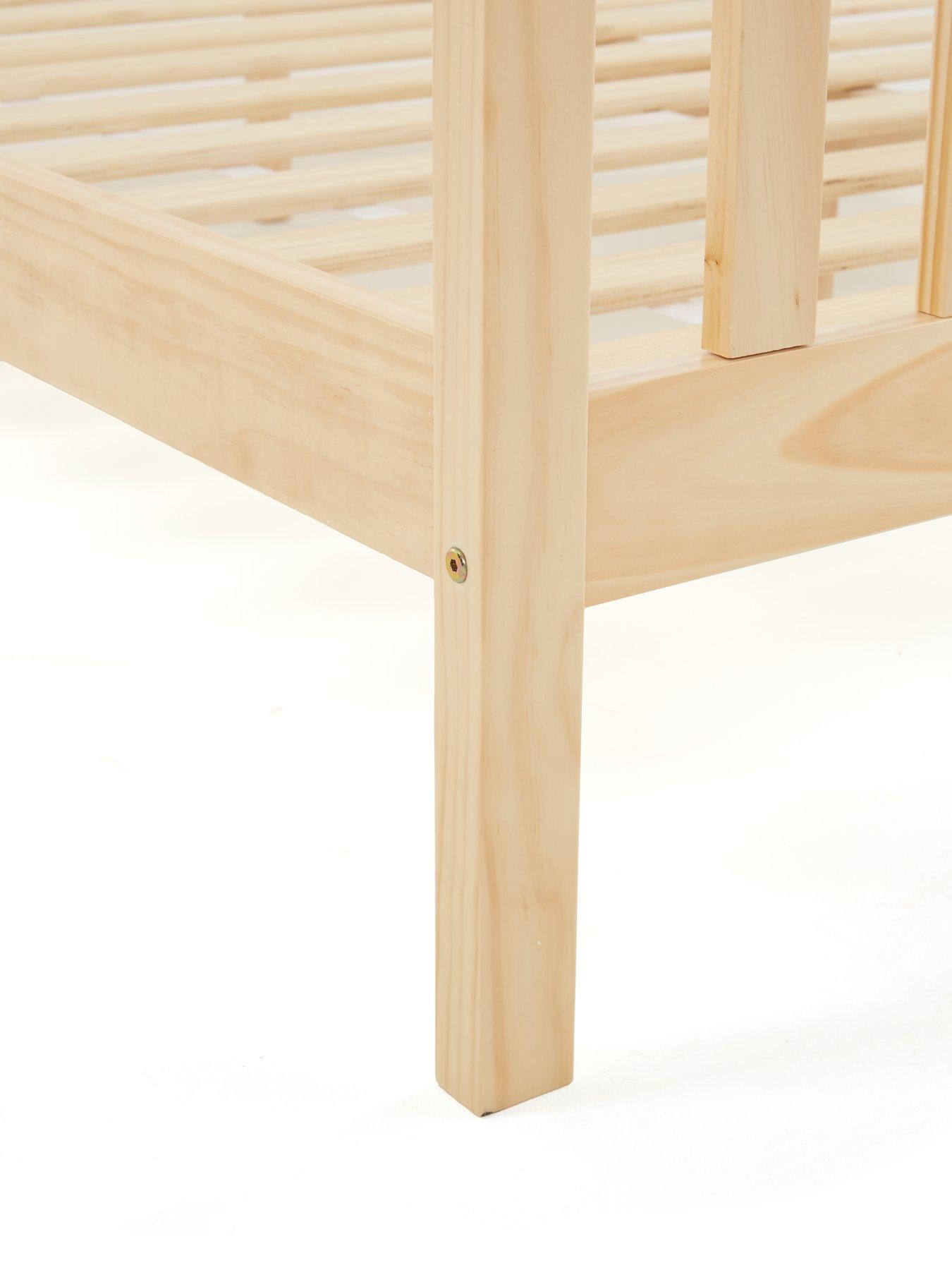  image of very-home-dawsonnbspwooden-bed-frame-with-mattress-options-buy-amp-save-natural-fscreg-certified