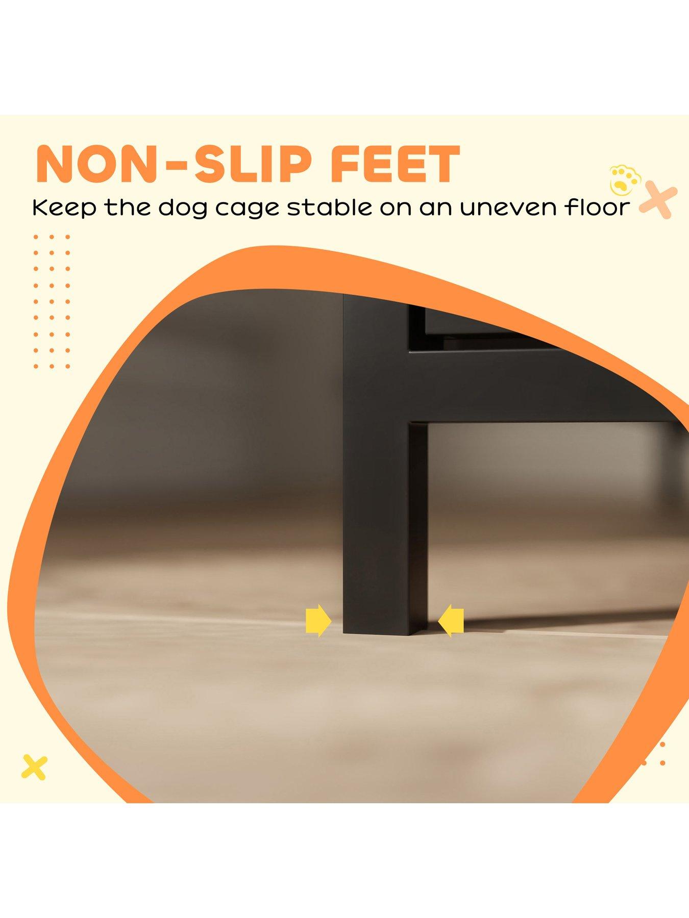 Image 7 of 7 of PawHut Dog Crate Furniture with Anti-Chew Resistant Mesh for Medium Dogs