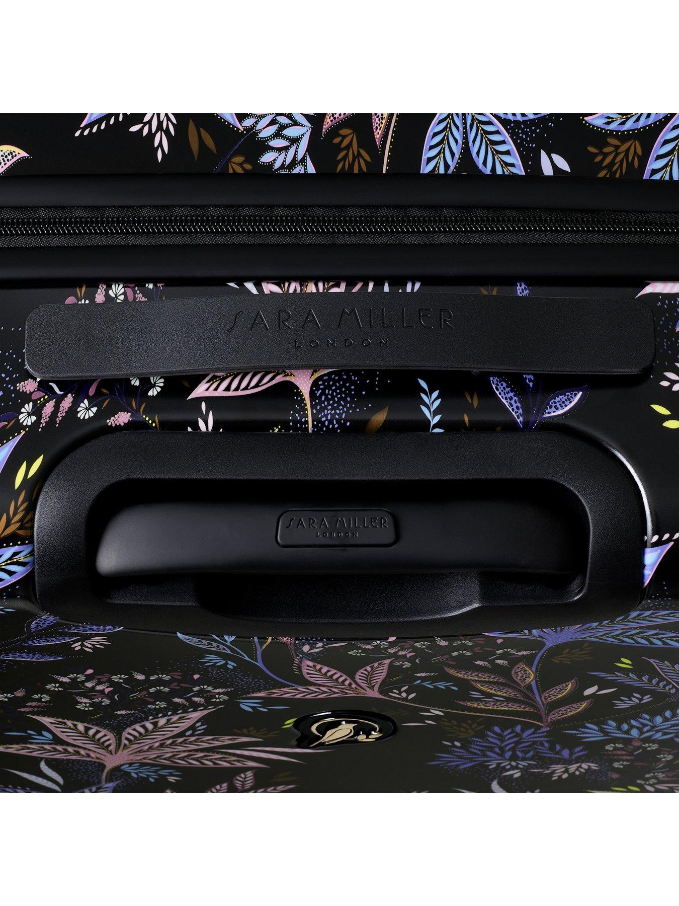 Image 4 of 7 of Sara Miller Black Botanic Large Suitcase