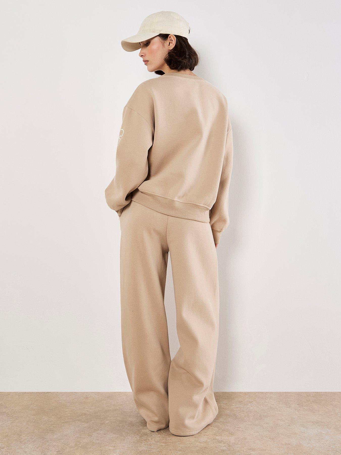 Image 2 of 4 of Apricot Floral Cornelli Embroided Sweatshirt - Cream