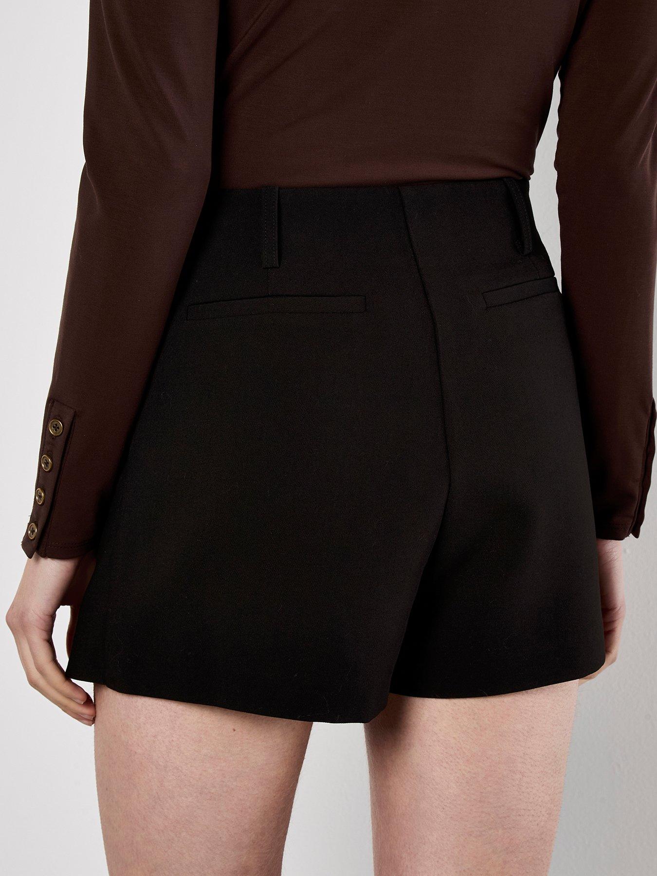 Image 2 of 4 of Apricot One Pocket Wrap Skort - Black