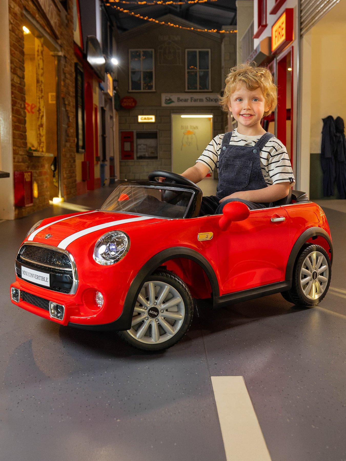 Image 1 of 8 of Mini Cooper Convertible Ride-On Car - Red