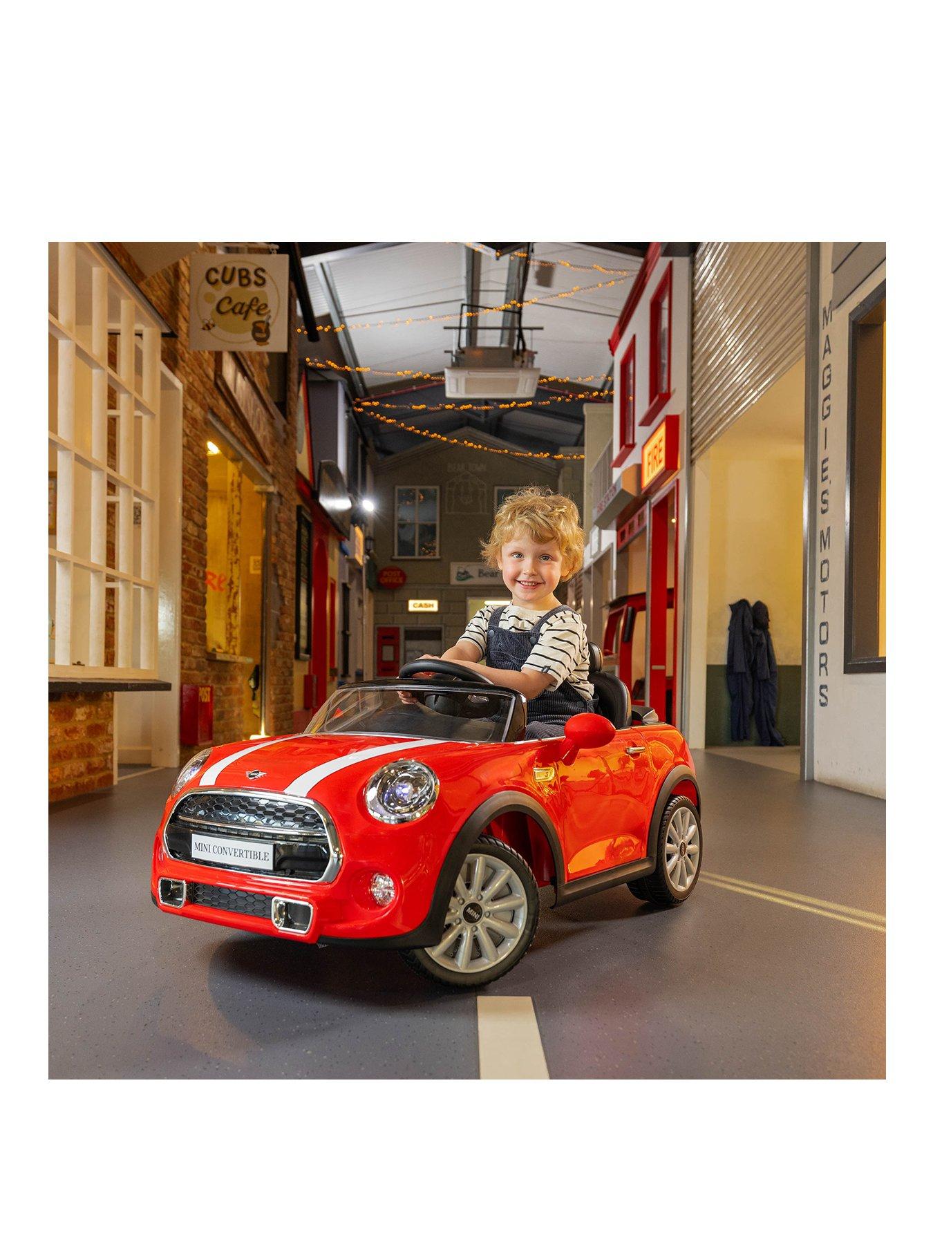 undefined Mini Cooper Convertible Ride-On Car - Red