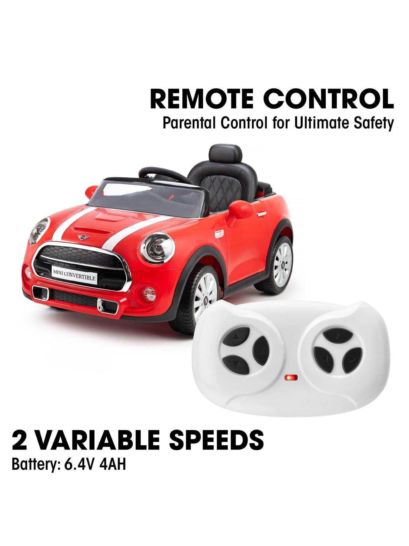 Image 4 of 8 of Mini Cooper Convertible Ride-On Car - Red
