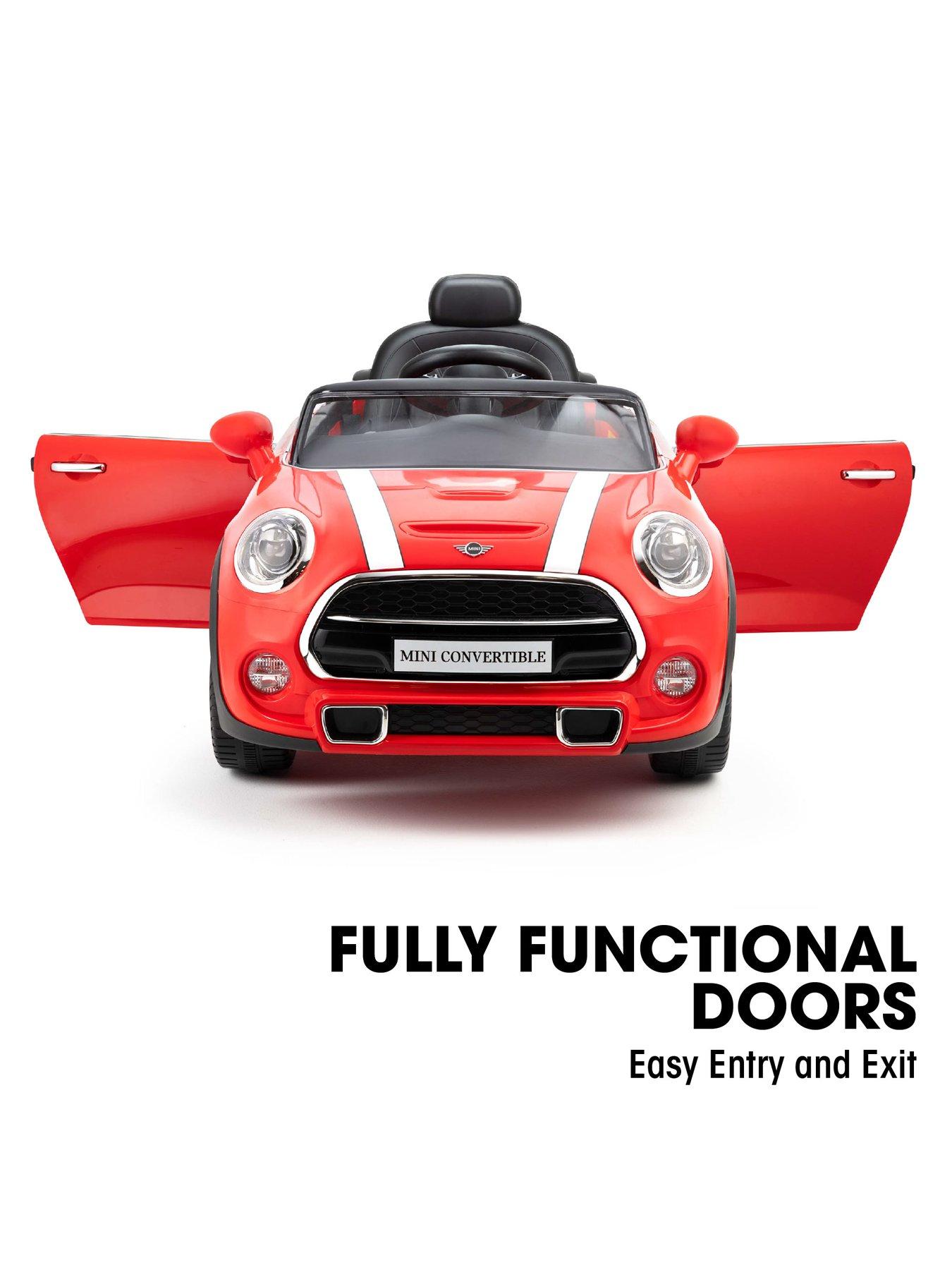 Image 5 of 8 of Mini Cooper Convertible Ride-On Car - Red