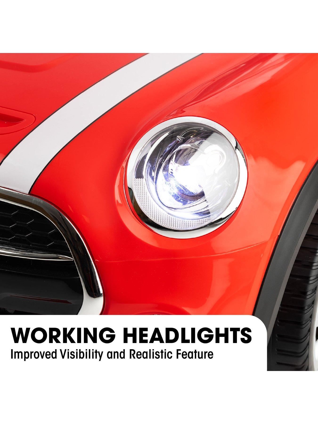 Image 6 of 8 of Mini Cooper Convertible Ride-On Car - Red