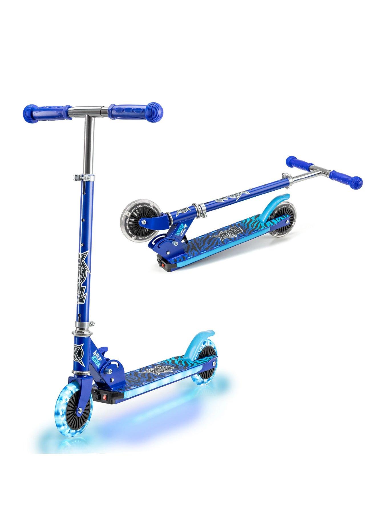 XOOTZ Wild Rider Light Up LED Scooter - Blue