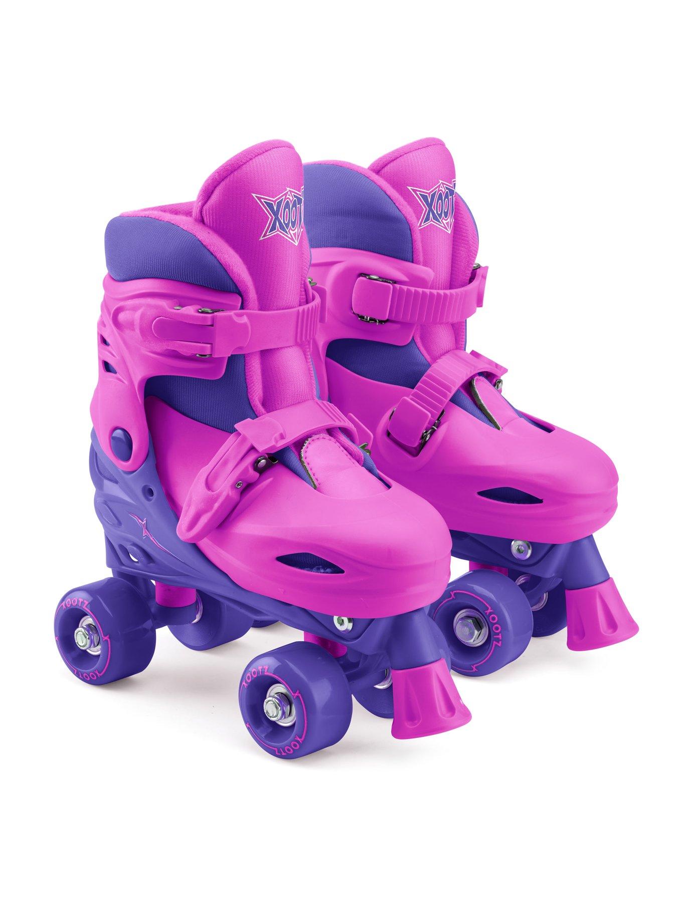  image of xootz-kids-adjustable-quad-skates-purple-small