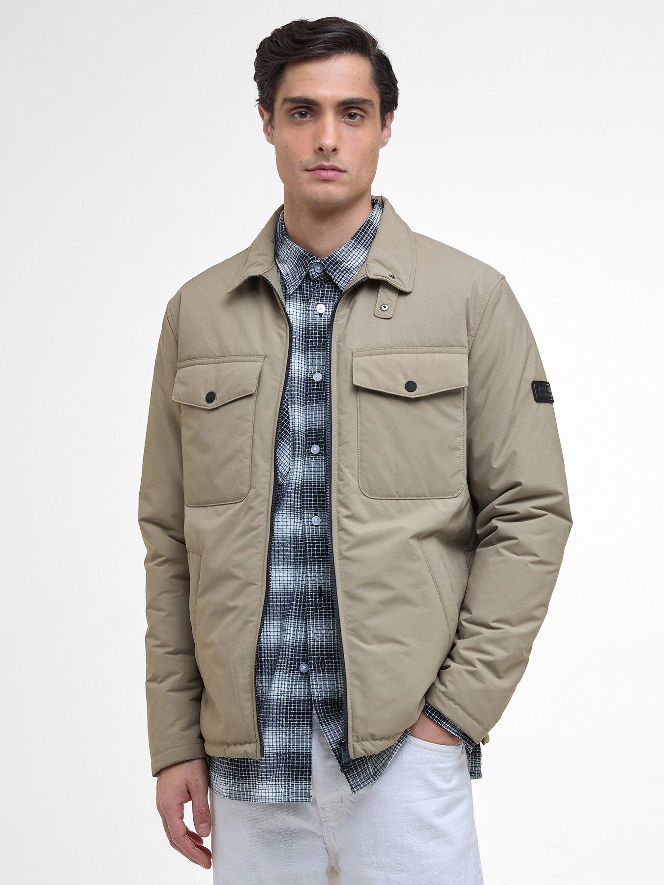 Barbour International Quilted Zip Through Jacket - Beige