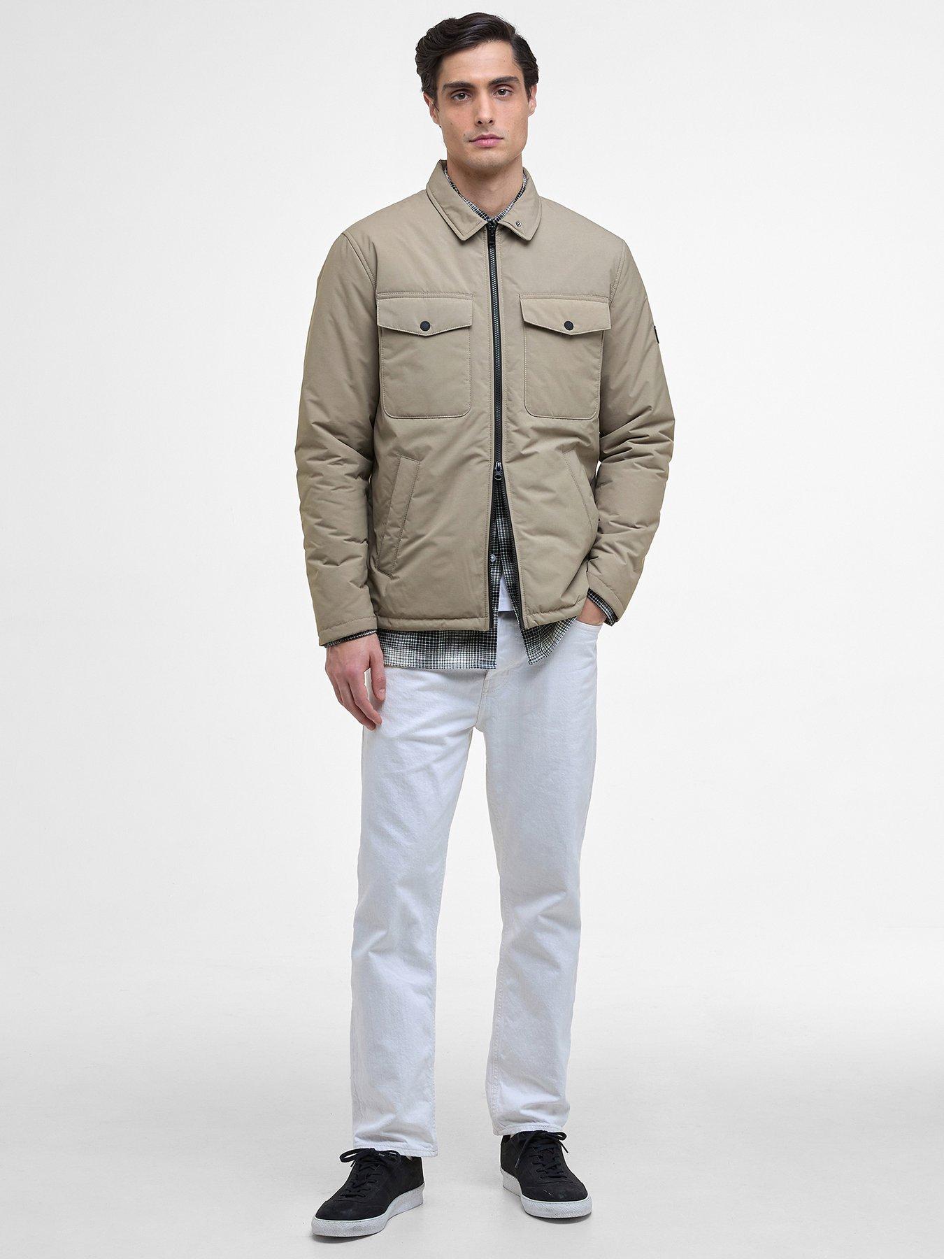 Image 3 of 6 of Barbour International Quilted Zip Through Jacket - Beige