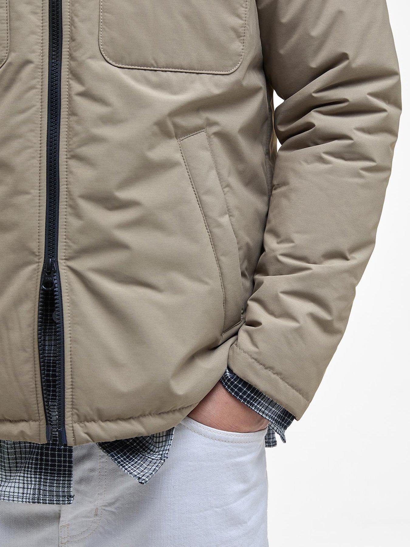 Image 5 of 6 of Barbour International Quilted Zip Through Jacket - Beige