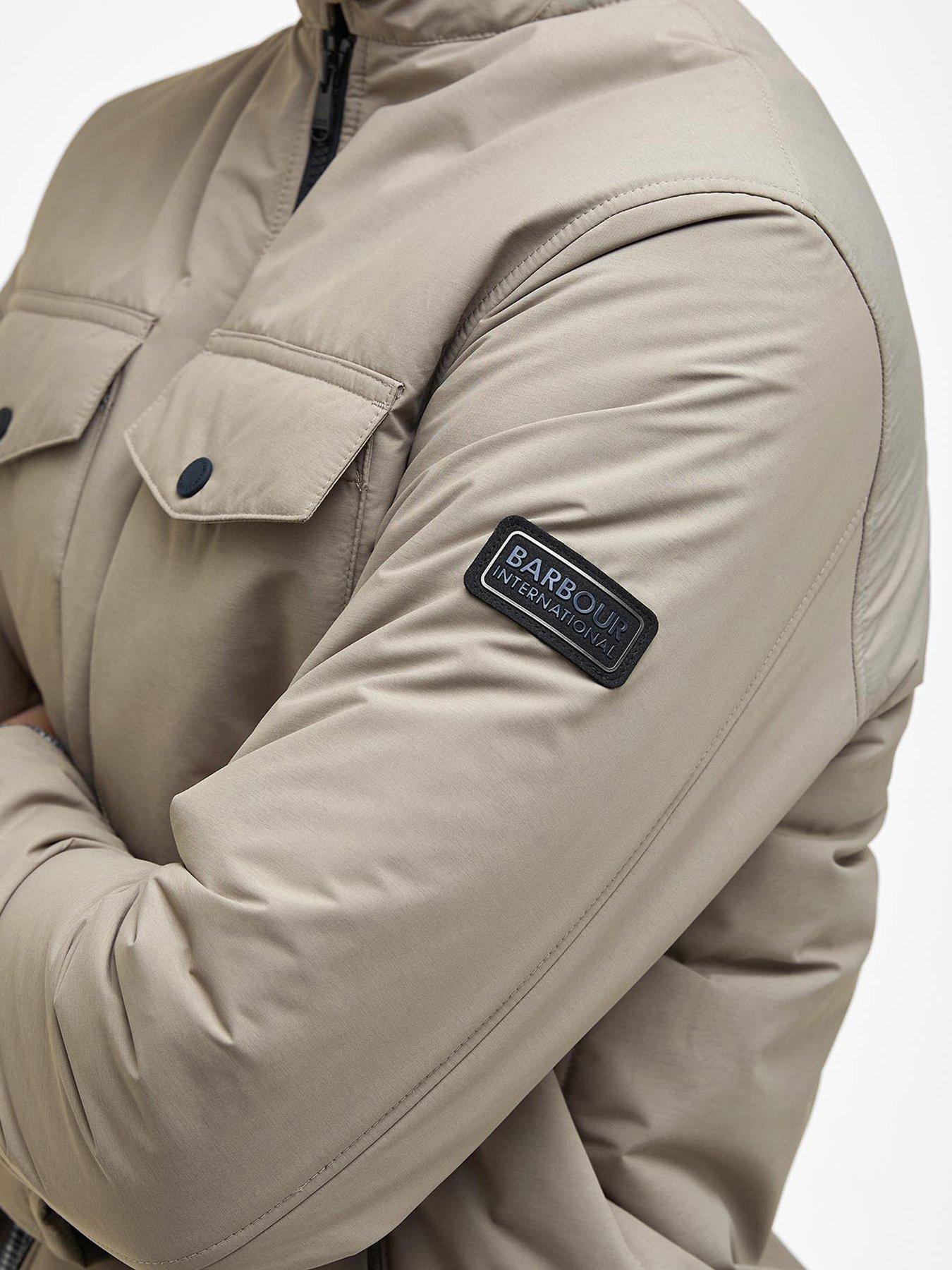 Image 6 of 6 of Barbour International Quilted Zip Through Jacket - Beige