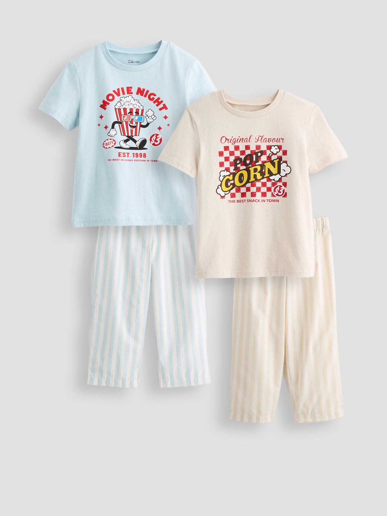 Image 1 of 6 of The Very Collection Boys 2 Pack Short Sleeve Pyjamas- &nbsp;Multi