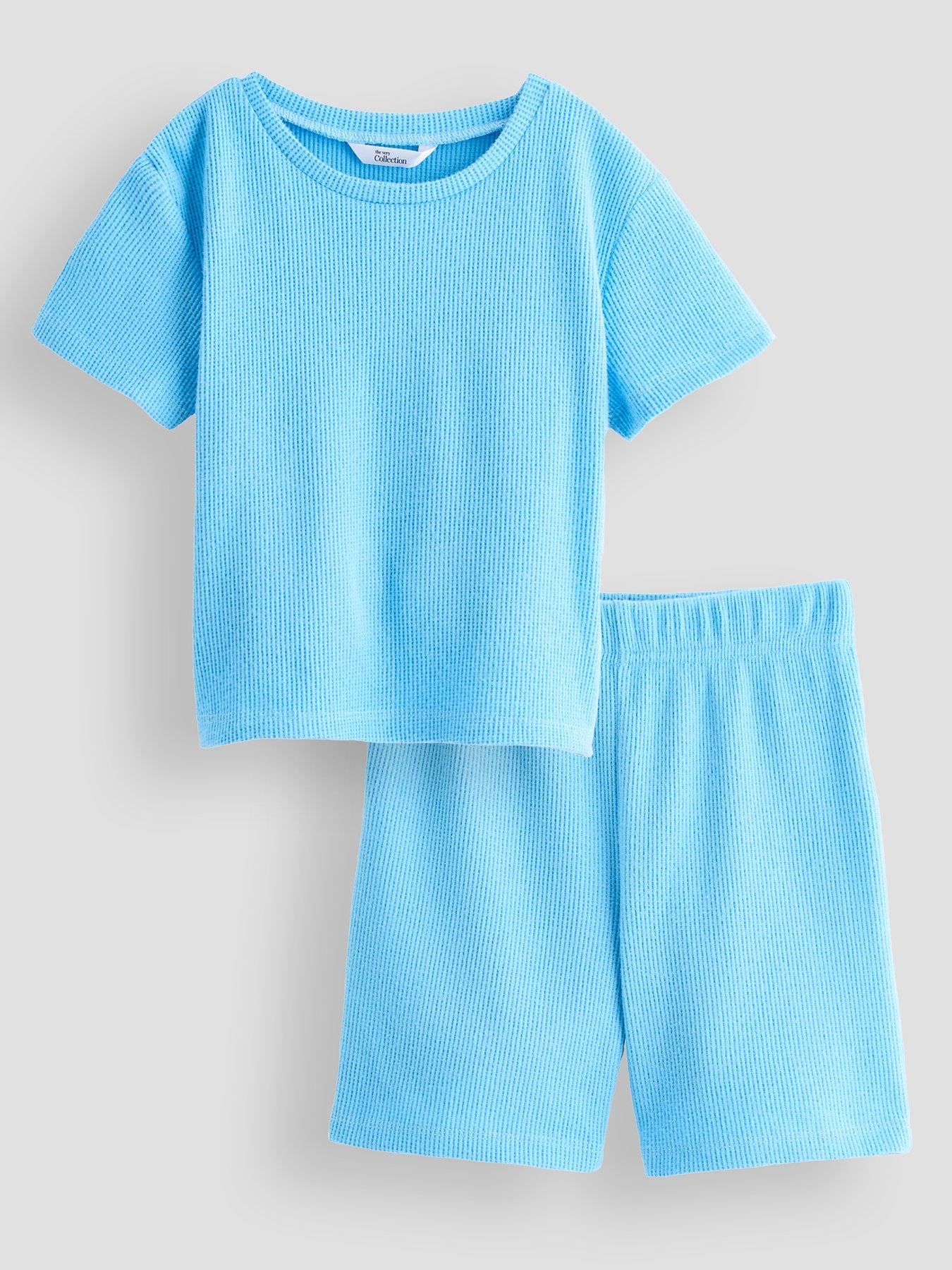 Image 2 of 6 of The Very Collection 3 Pack Tie Dye Textured Pyjama Shortie Set - Multi