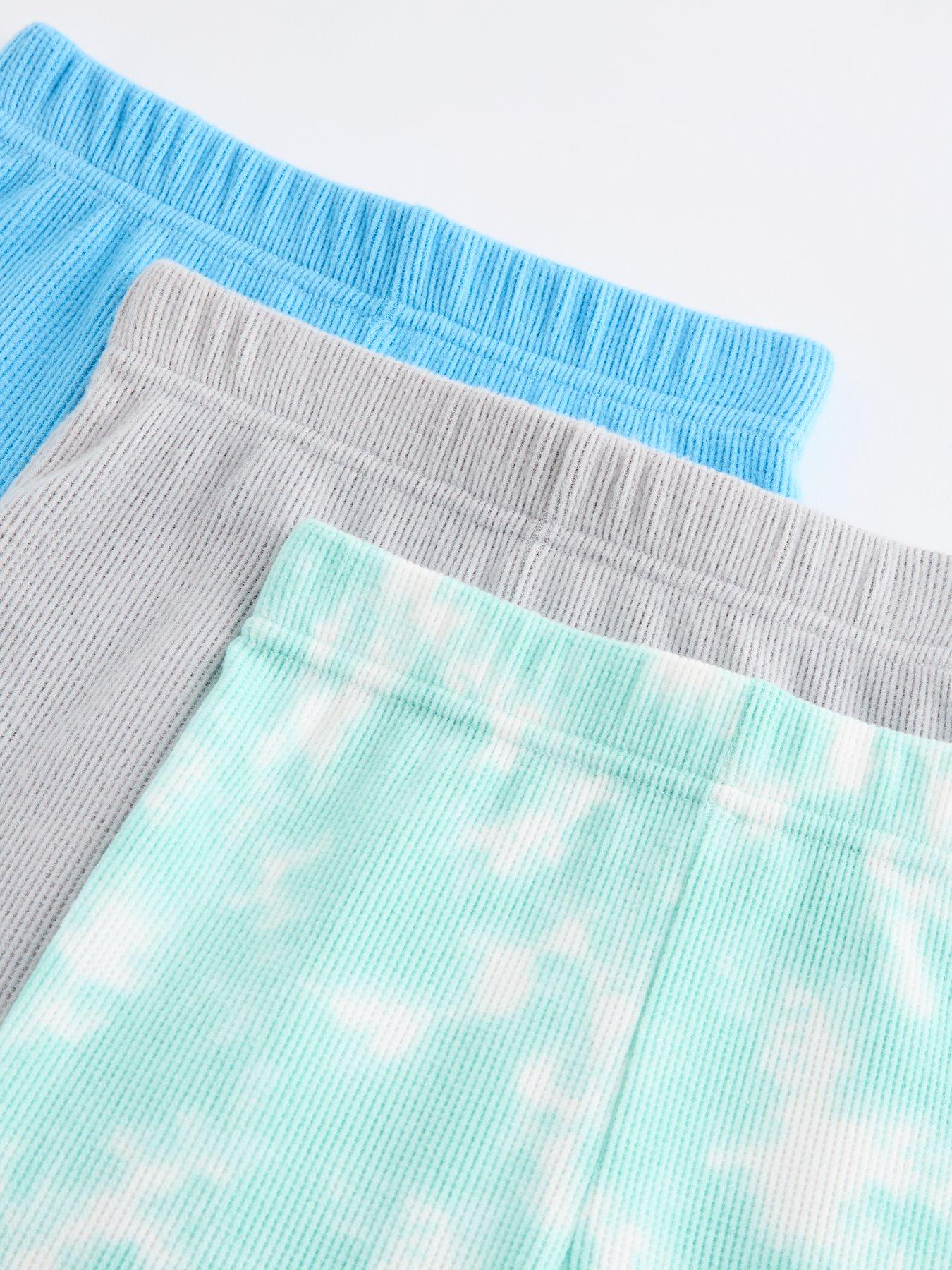 Image 5 of 6 of The Very Collection 3 Pack Tie Dye Textured Pyjama Shortie Set - Multi