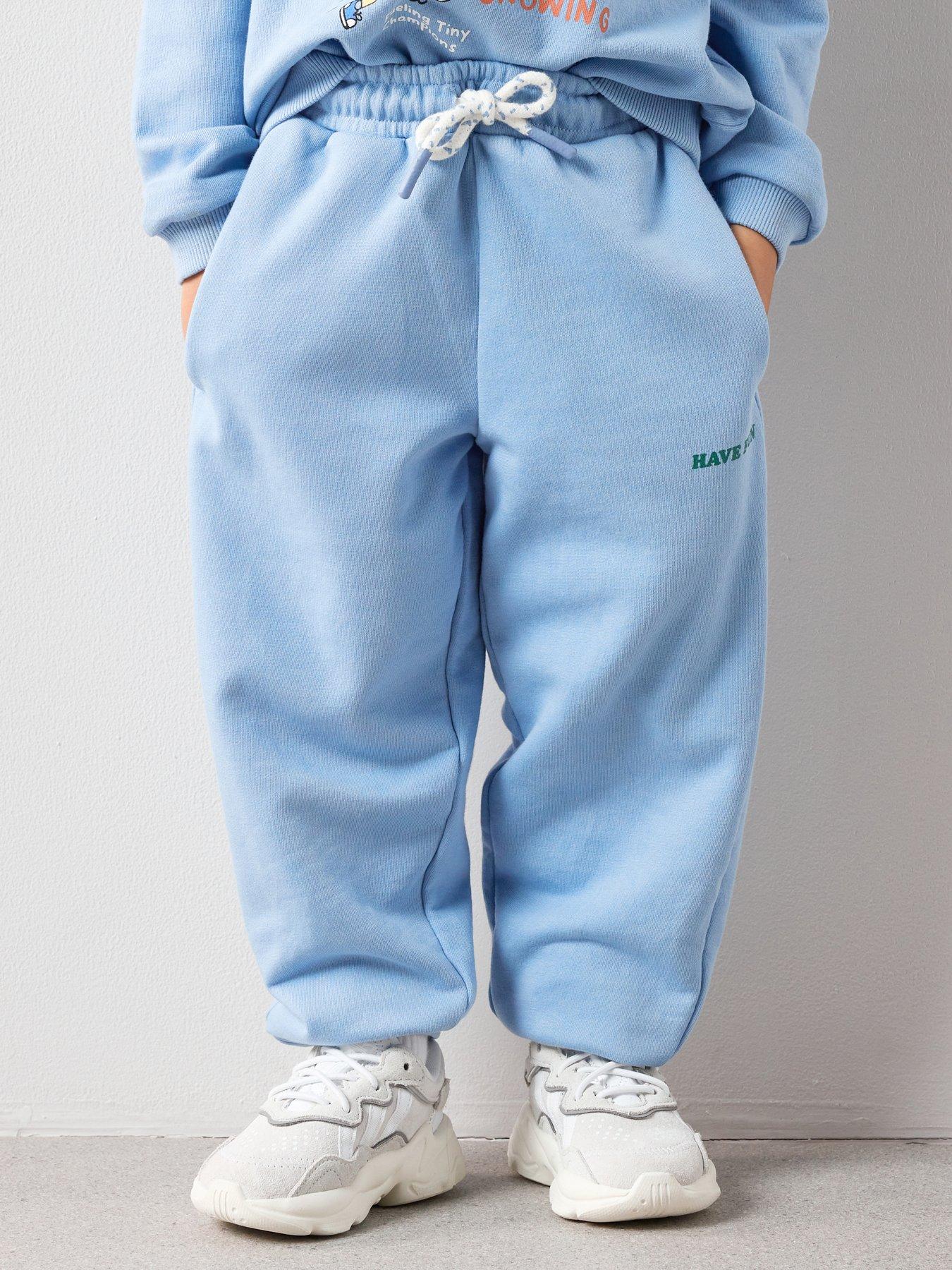 The Very Collection Boys Cuffed Leg Joggers - Blue