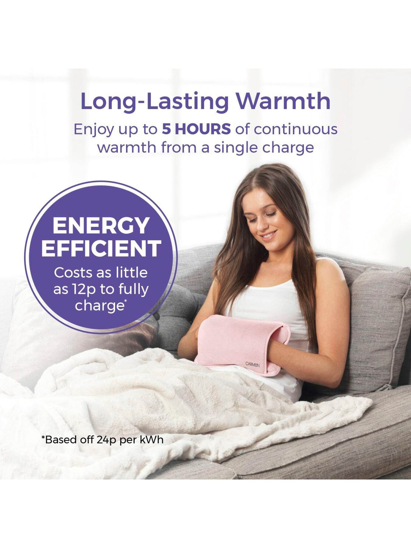 Image 4 of 7 of Carmen Spa Rechargeable Hot Water Bottle- Pink