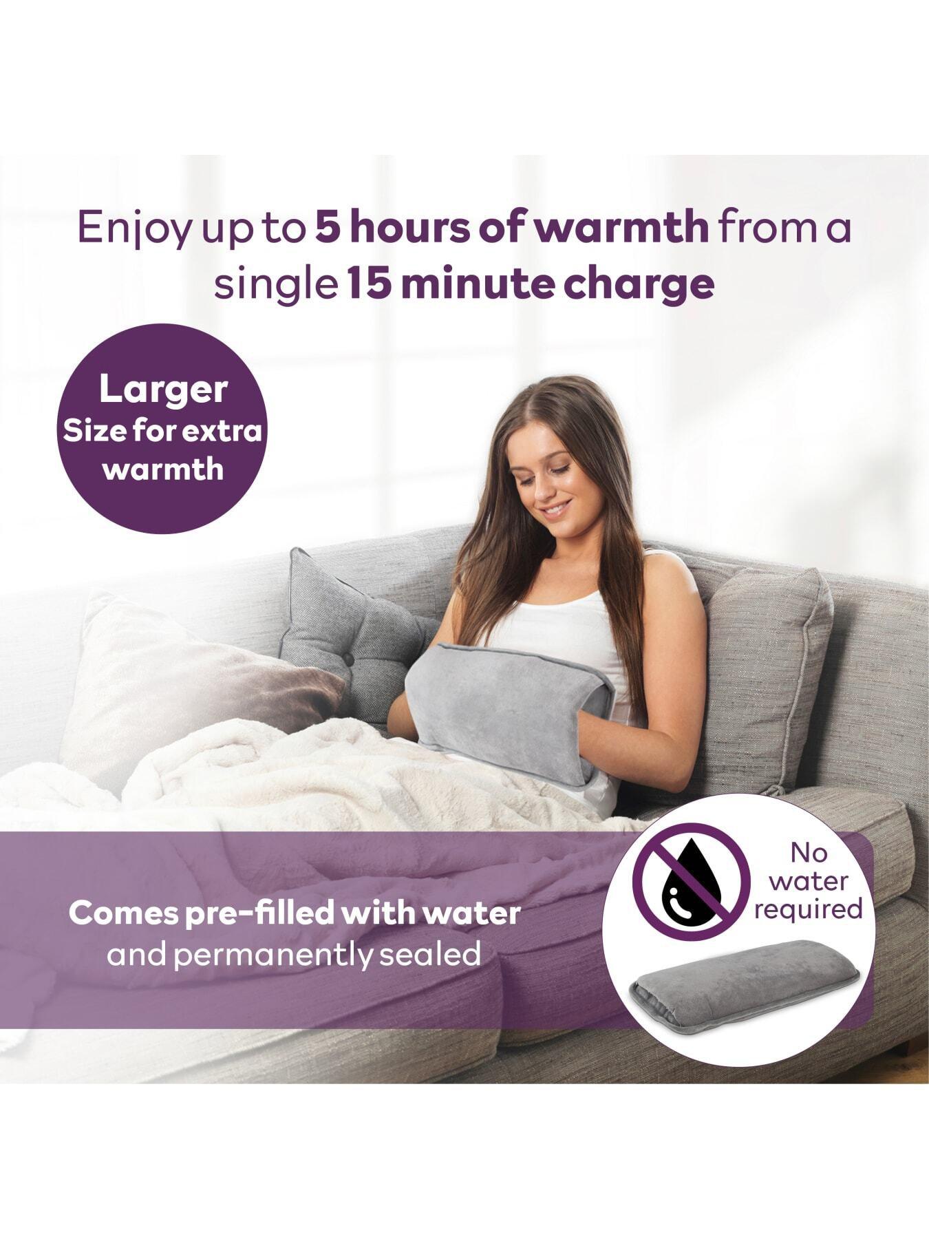 Image 4 of 7 of Carmen Spa Rechargeable Large Hot Water Bottle-&nbsp;Grey