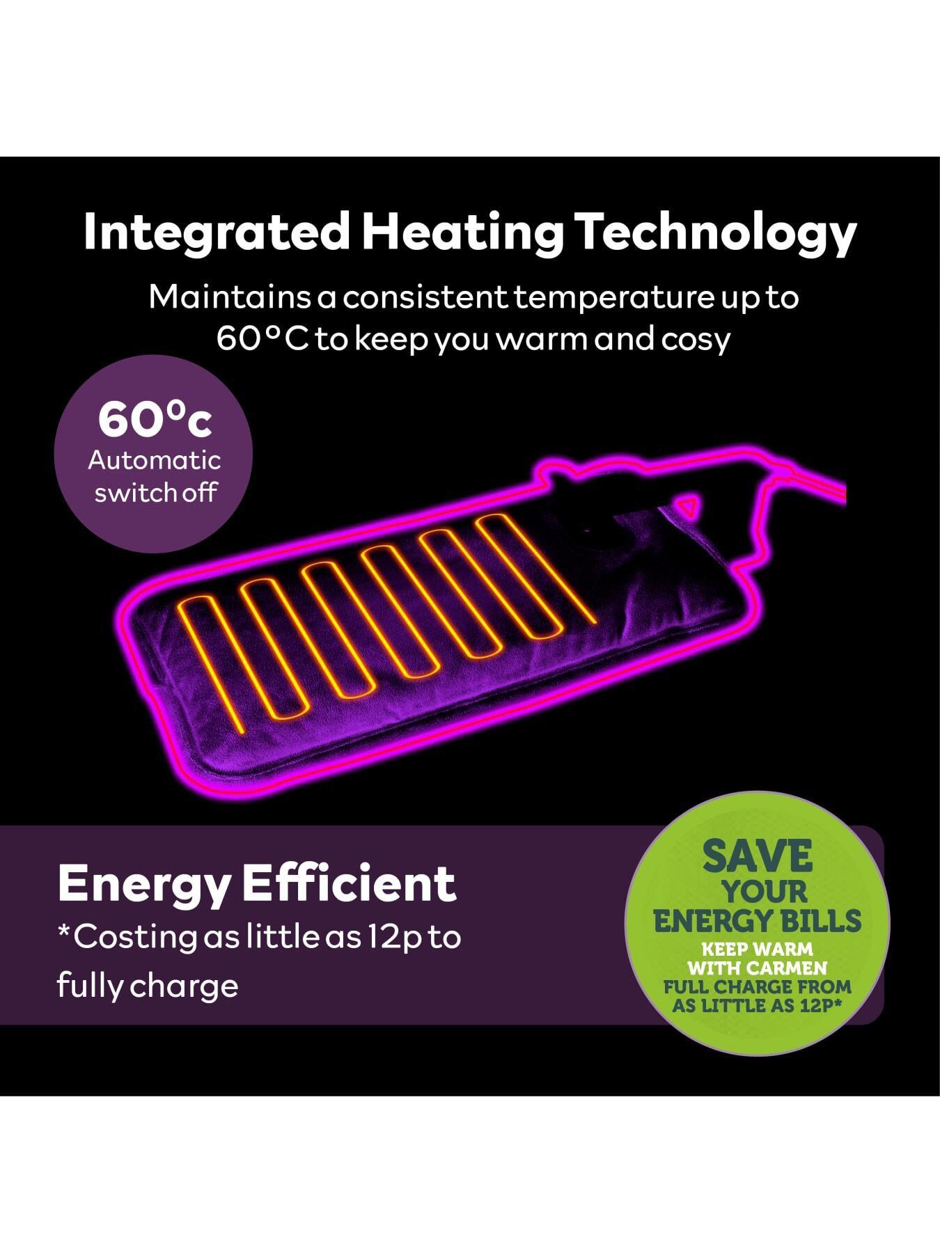 Image 6 of 7 of Carmen Spa Rechargeable Large Hot Water Bottle-&nbsp;Grey