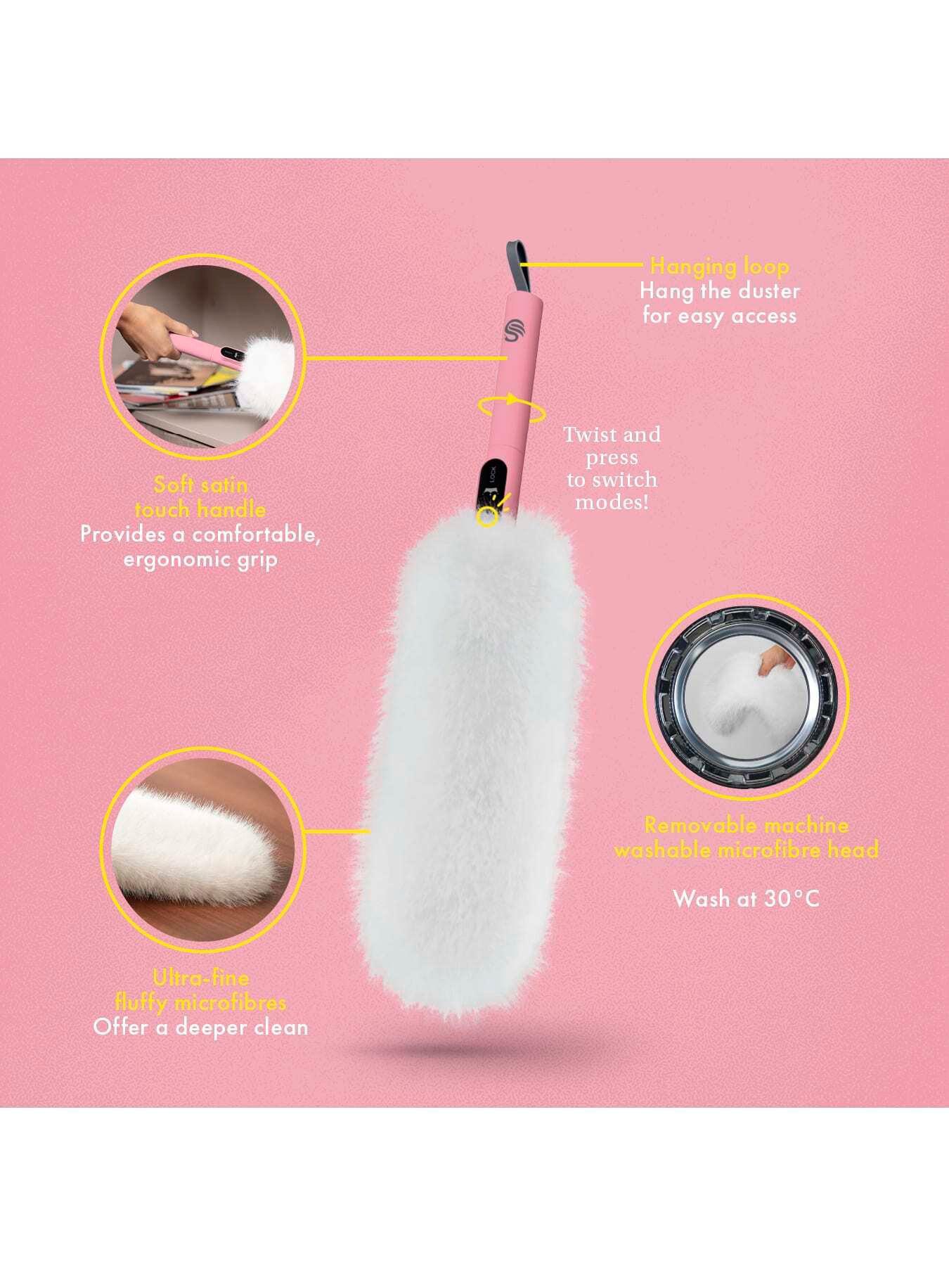  image of swan-lynseynbsp2-in-1-microfiber-duster-with-hanging-loop--nbsppink