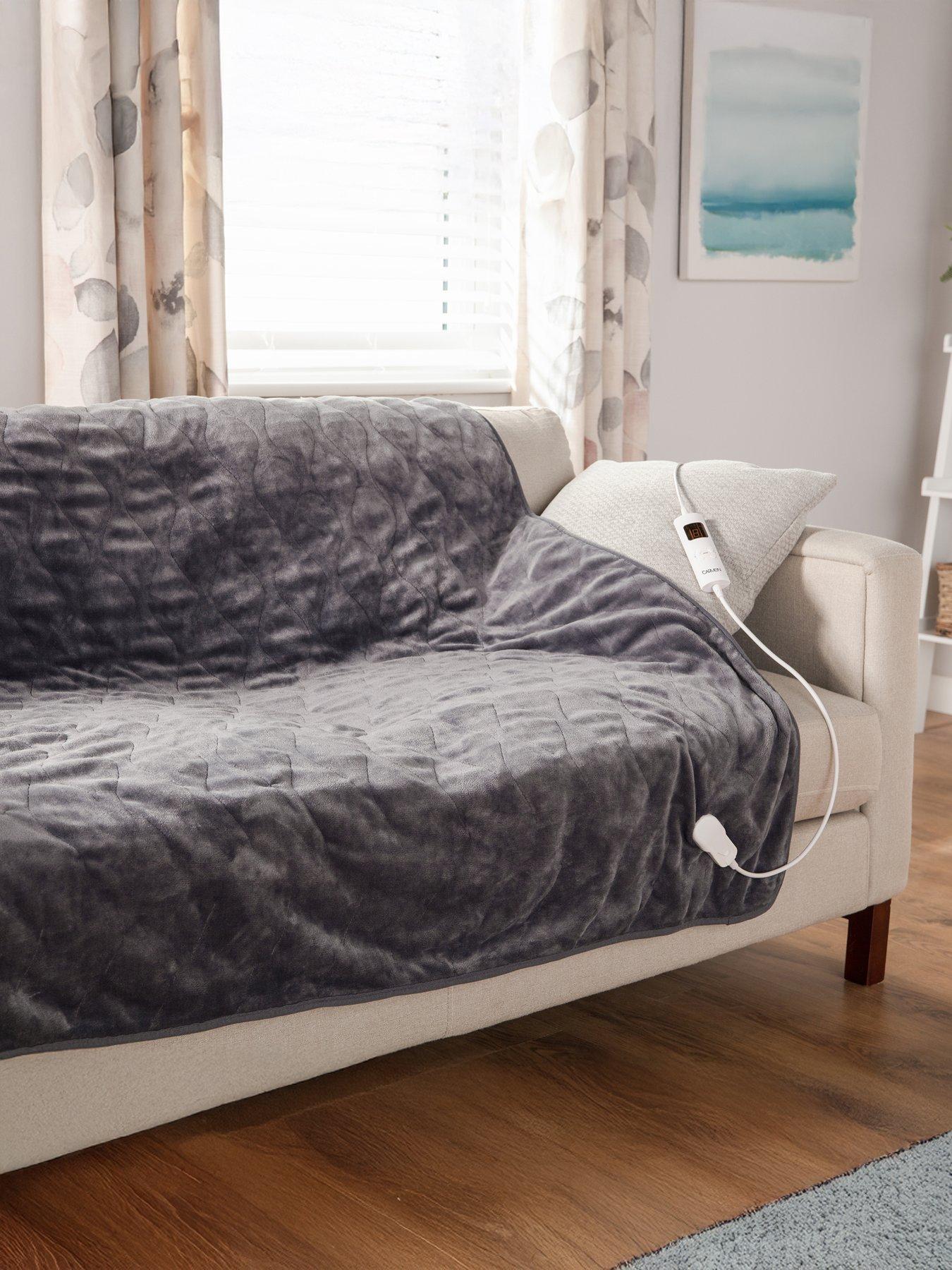 Carmen Fleece Electric Over Blanket- Grey