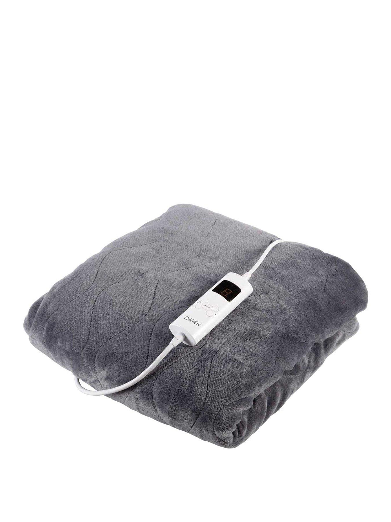 undefined Fleece Electric Over Blanket- Grey