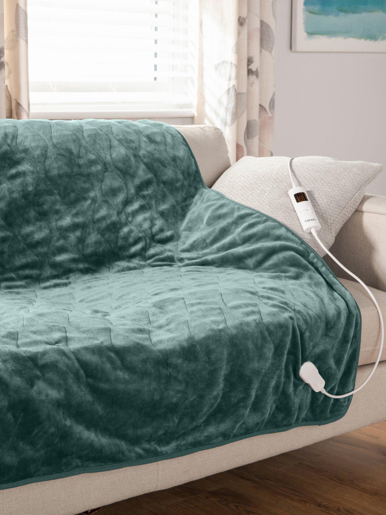 undefined Fleece Electric Over Blanket- Teal