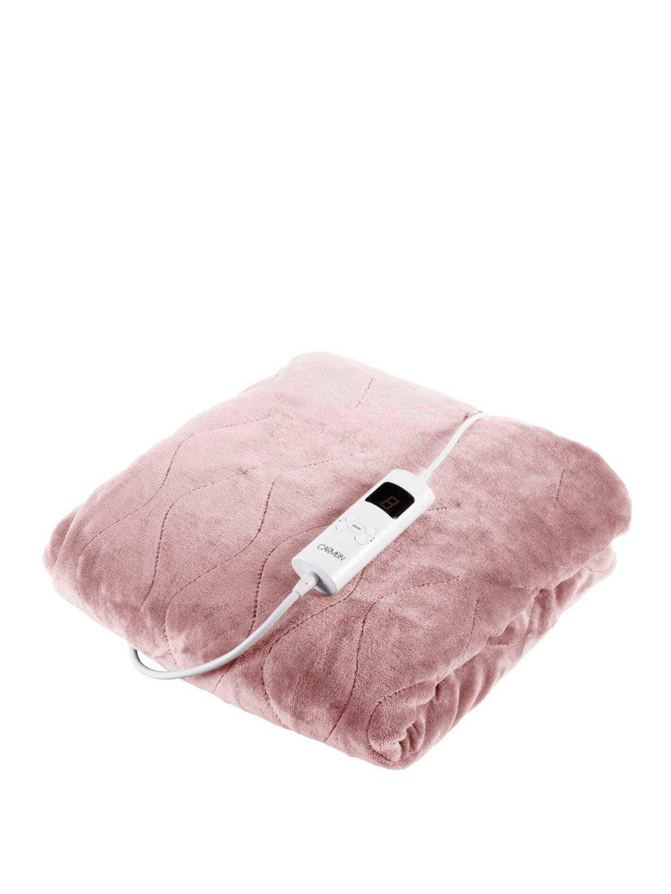 Image 1 of 6 of Carmen Fleece Electric Over Blanket- Pink