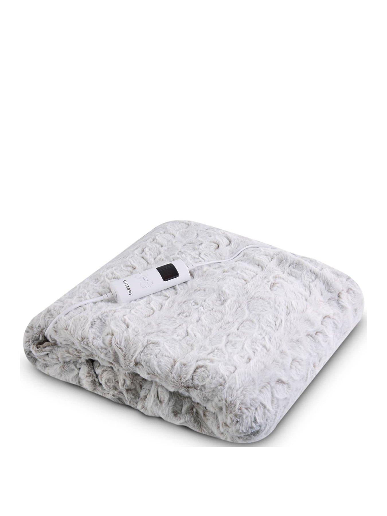 undefined Fleece Electric Over Blanket- Natural