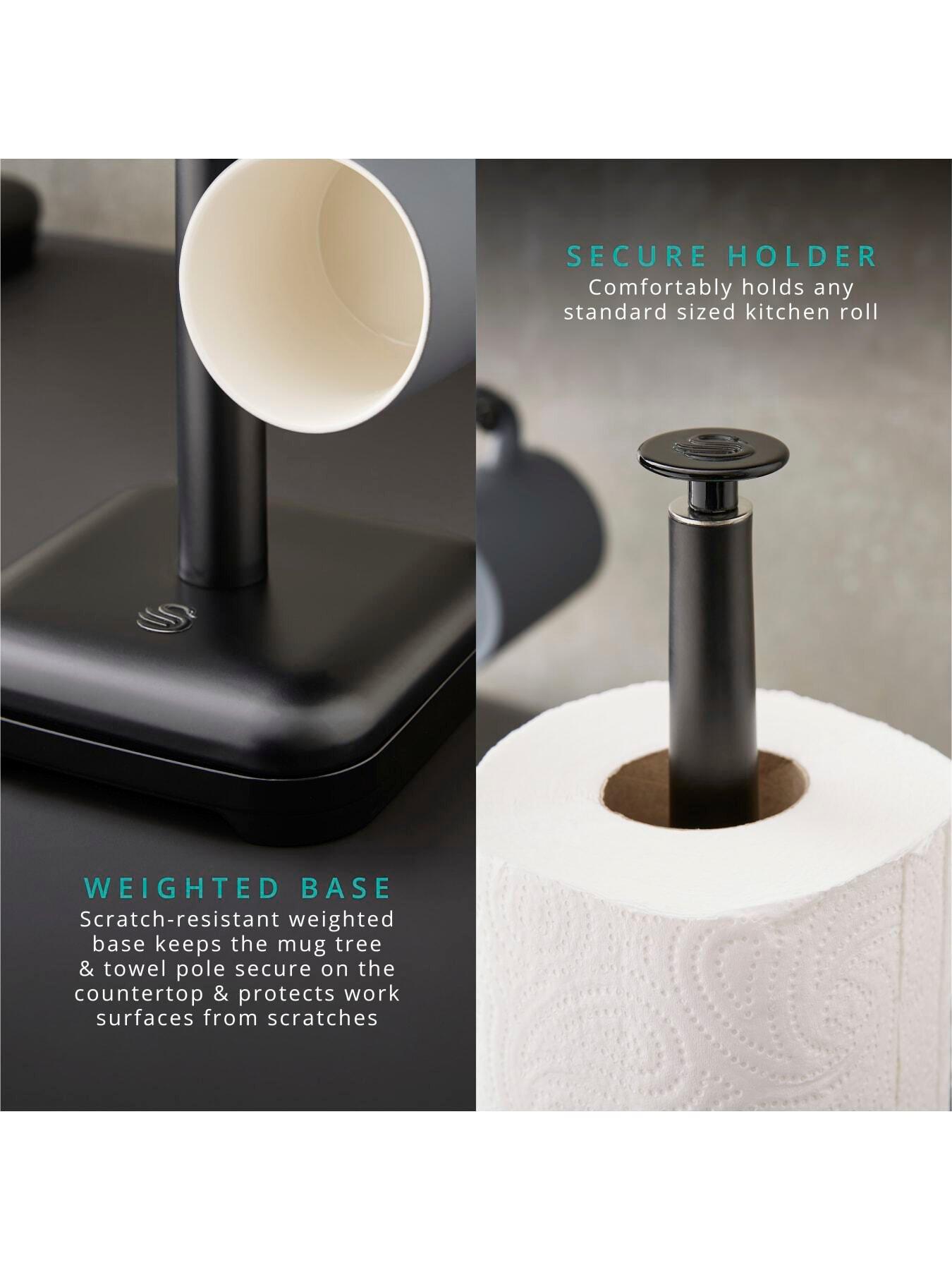 Image 3 of 6 of Swan Stealth Towel Pole &amp; Mug Tree Set