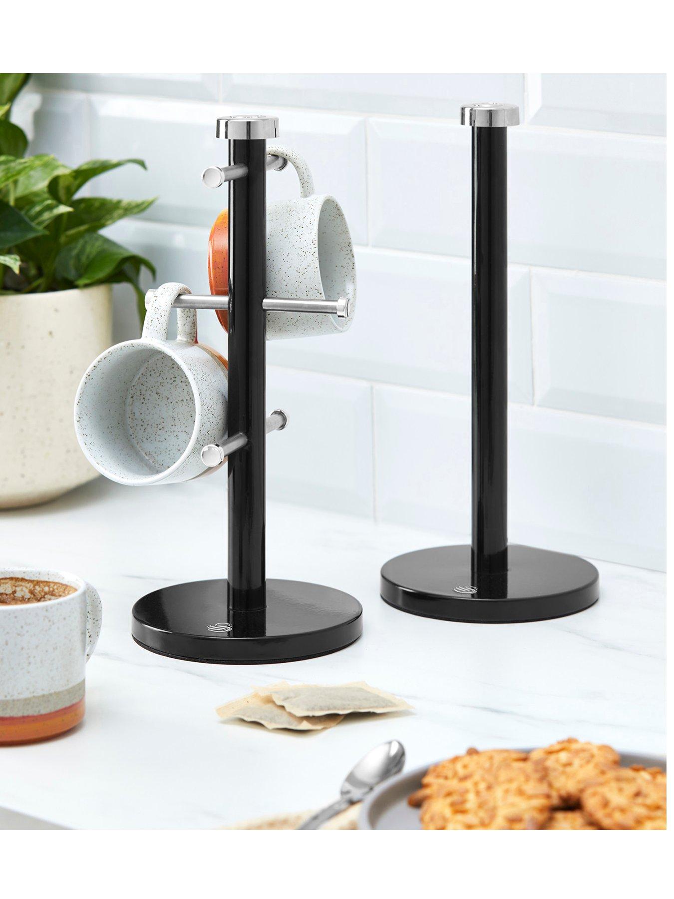 Swan Townhouse Towel Pole And Mug Tree Set