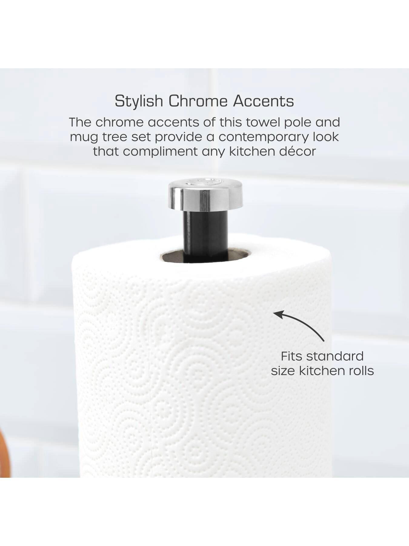Image 2 of 6 of Swan Townhouse Towel Pole And Mug Tree Set