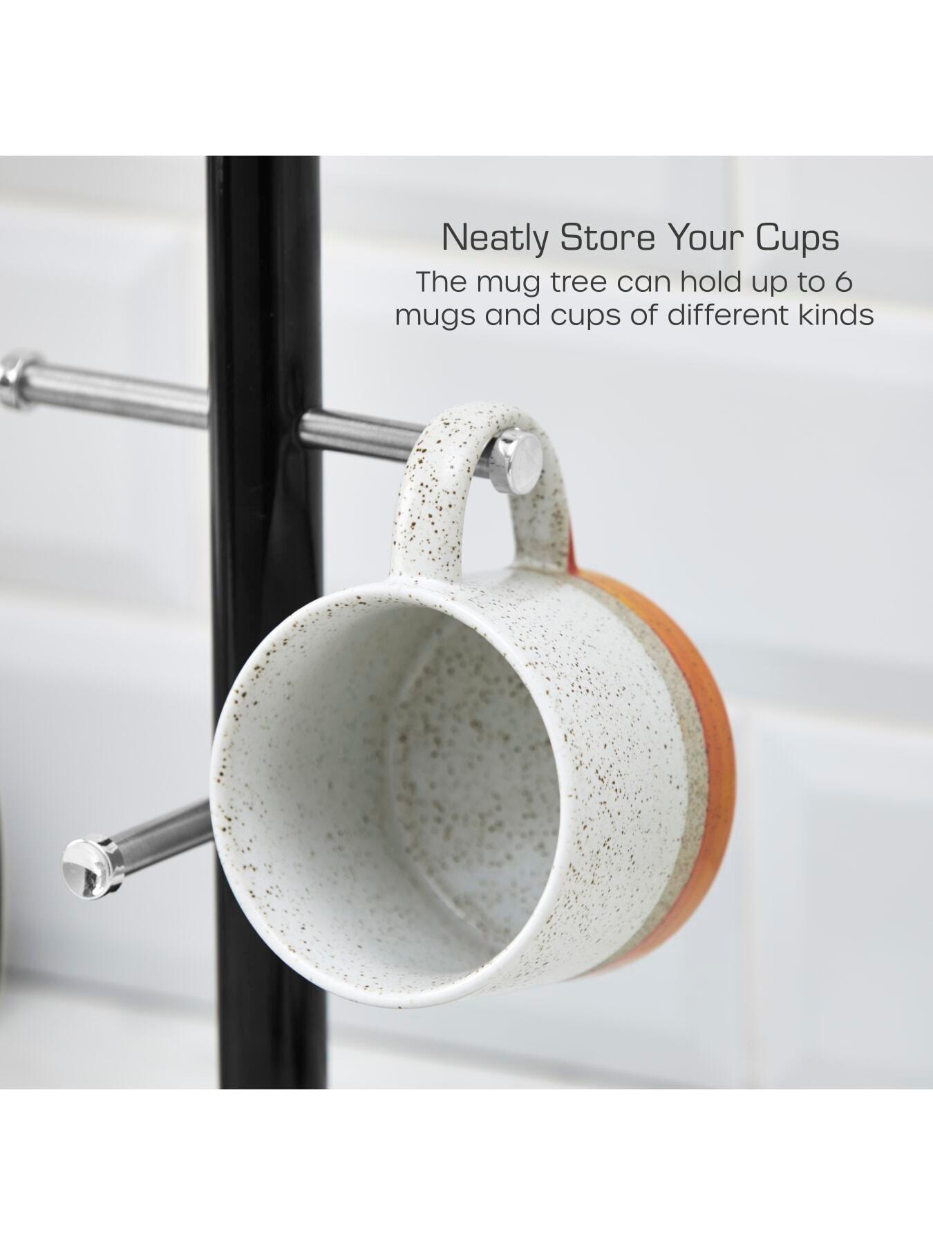 Image 3 of 6 of Swan Townhouse Towel Pole And Mug Tree Set