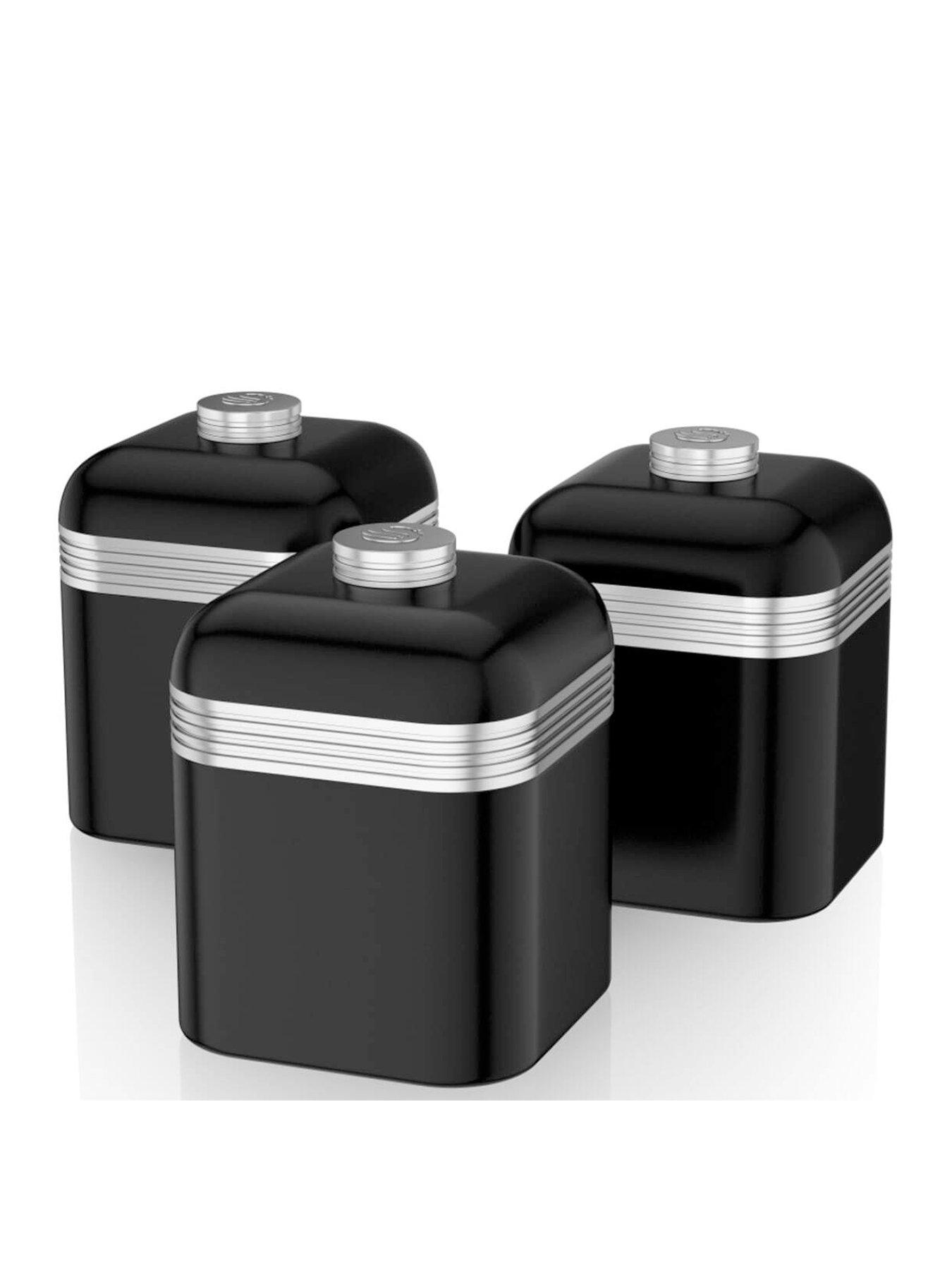 Swan Retro Set of 3 Canisters