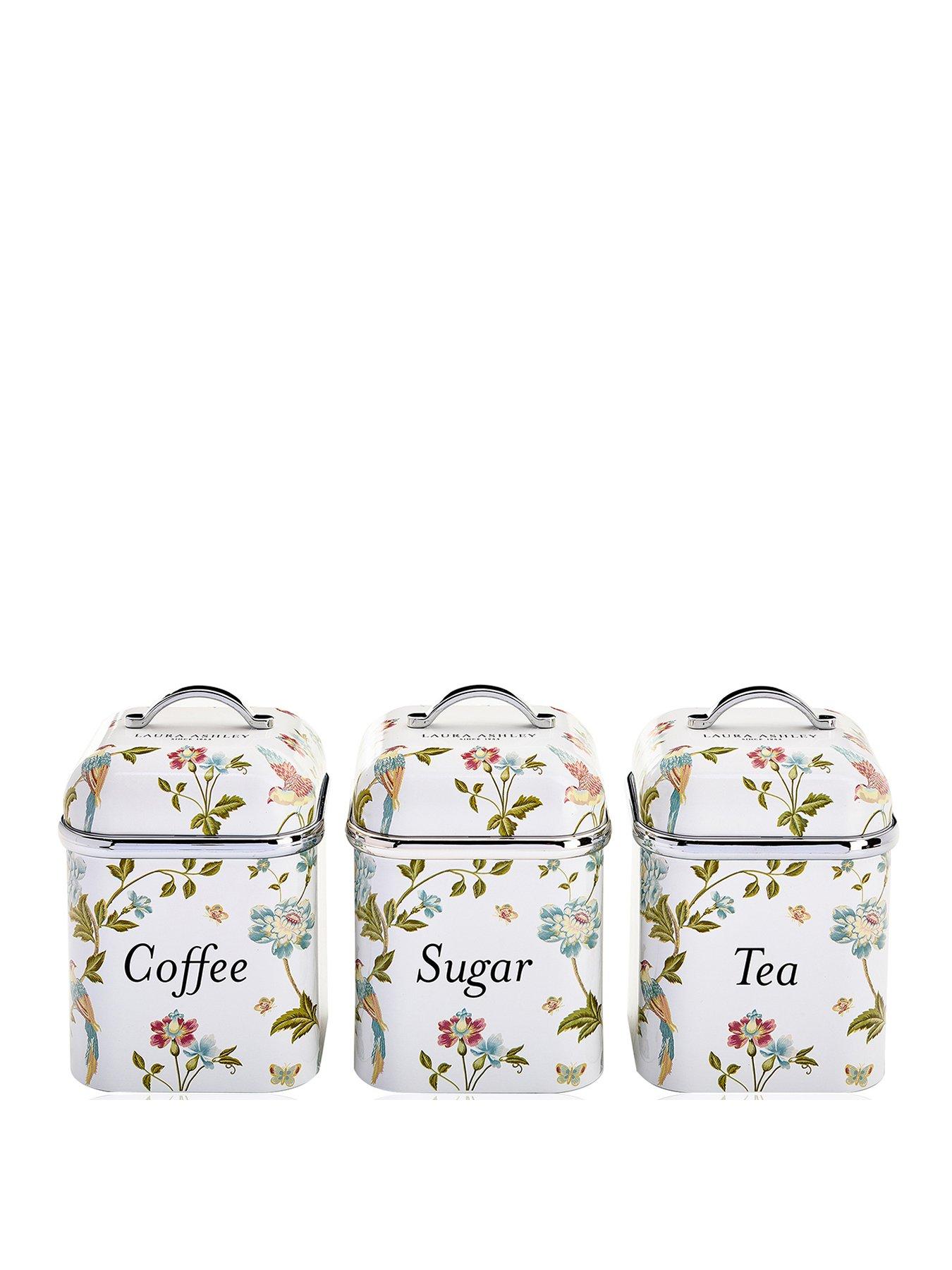 Image 2 of 6 of Laura Ashley 3 Canister Set - Elveden White