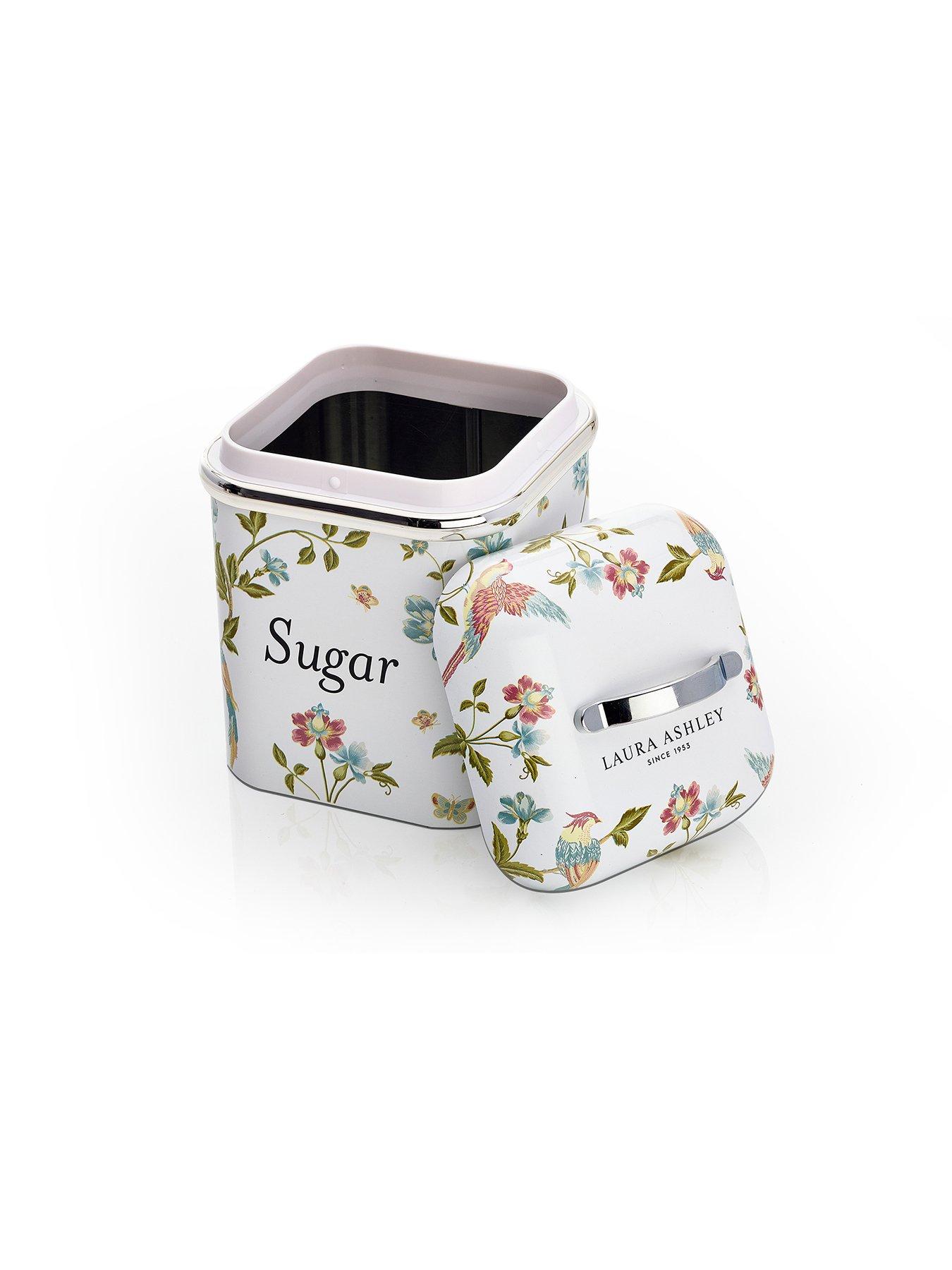 Image 3 of 6 of Laura Ashley 3 Canister Set - Elveden White