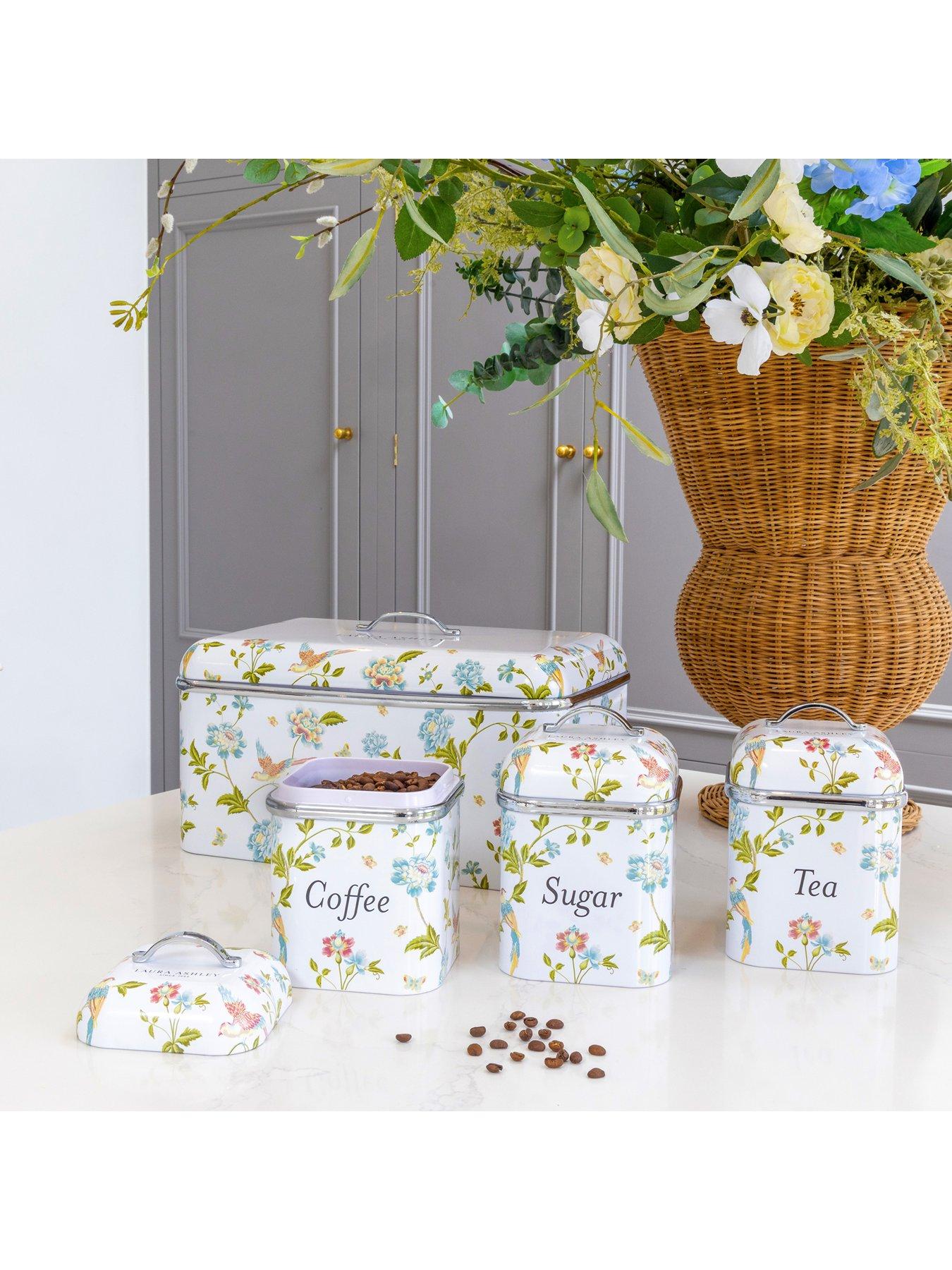 Image 6 of 6 of Laura Ashley 3 Canister Set - Elveden White