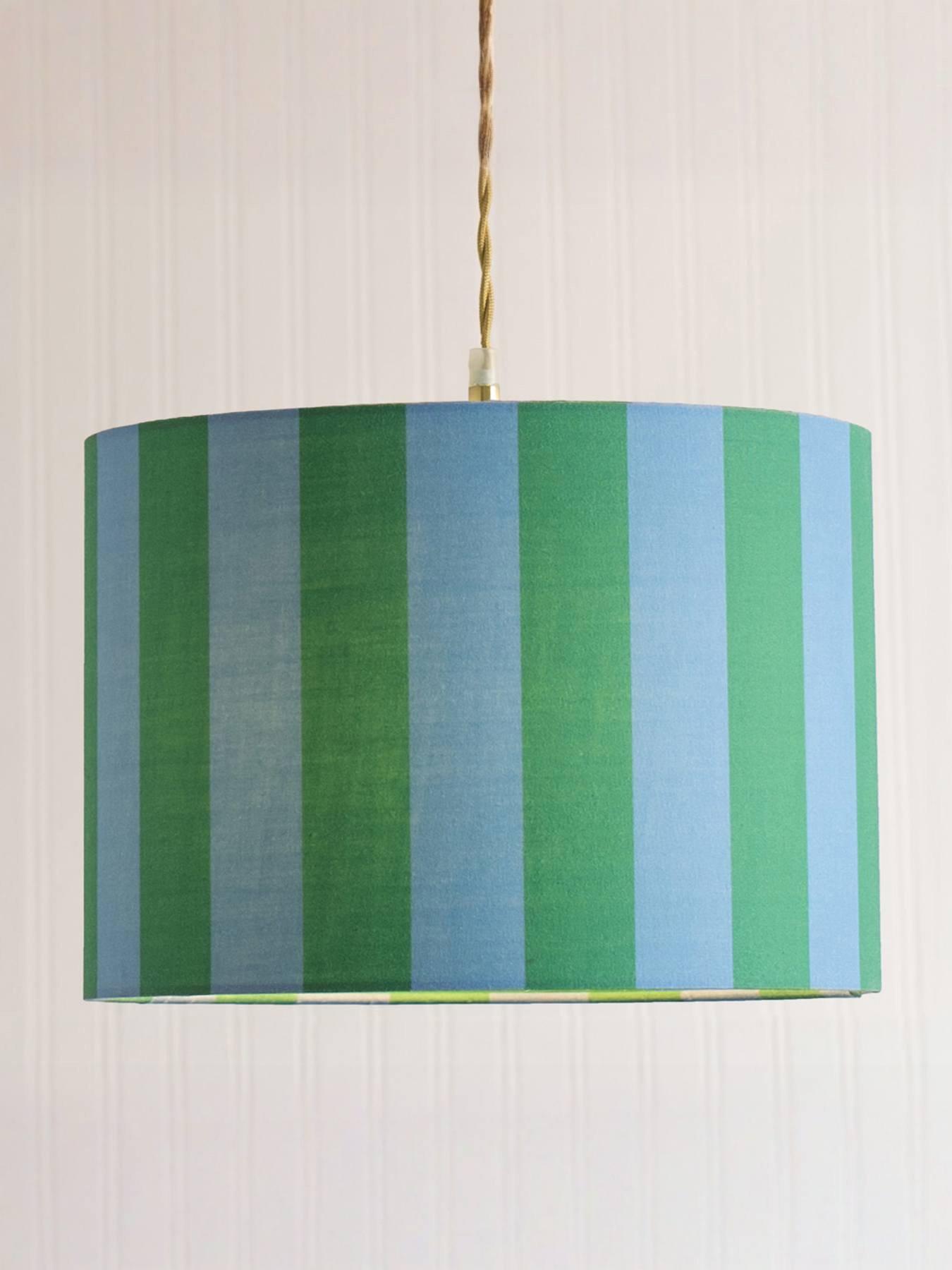 Image 1 of 4 of ValueLights Callie Large Colour Clash Shade In Blue And Green