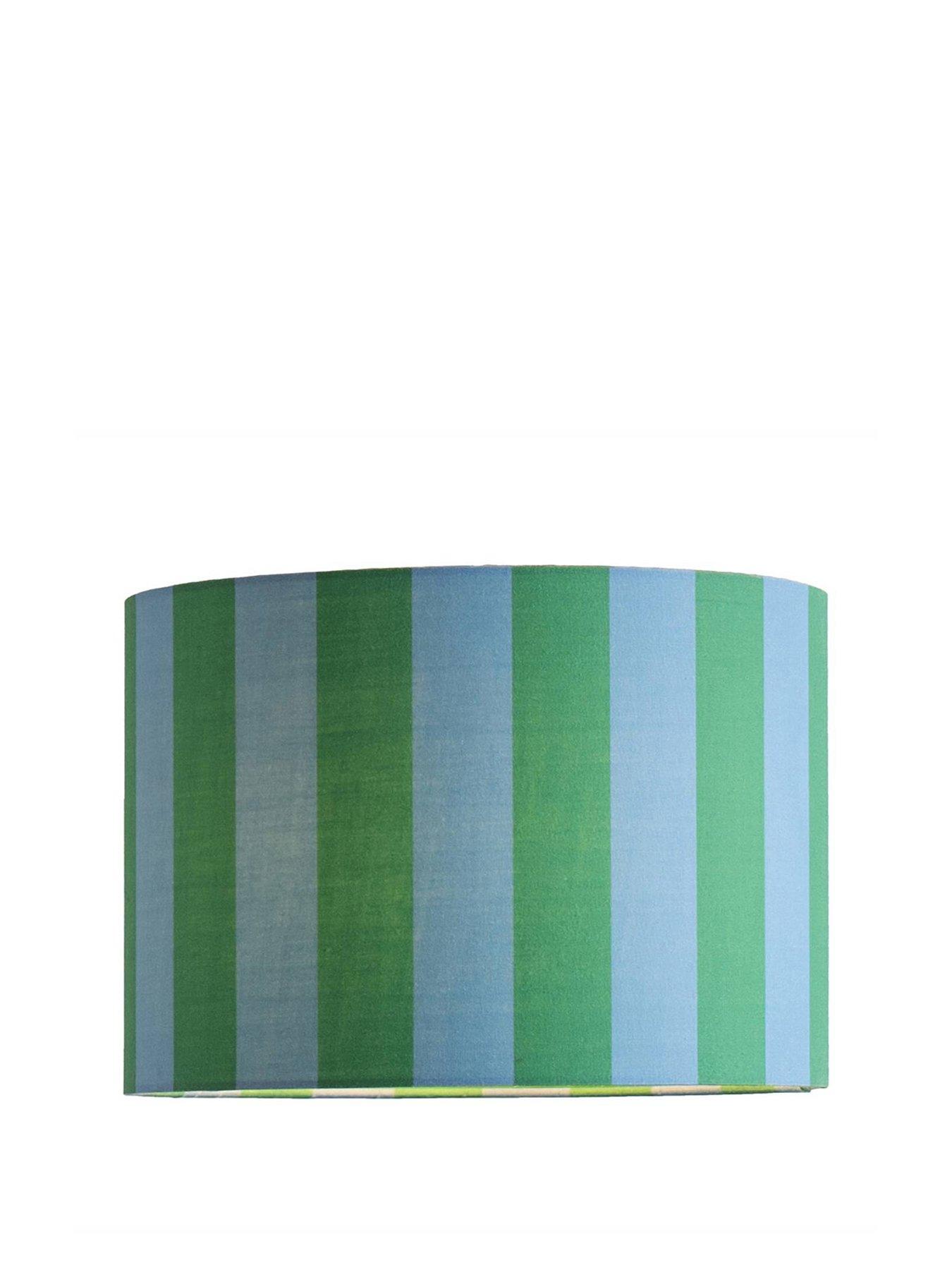 Image 2 of 4 of ValueLights Callie Large Colour Clash Shade In Blue And Green