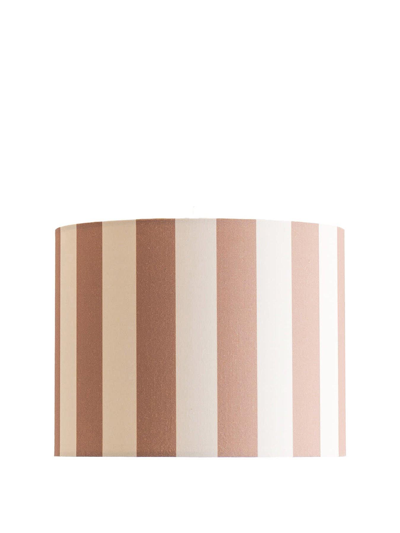 front image of valuelights-callie-small-colour-clash-shade-in-natural-and-brown