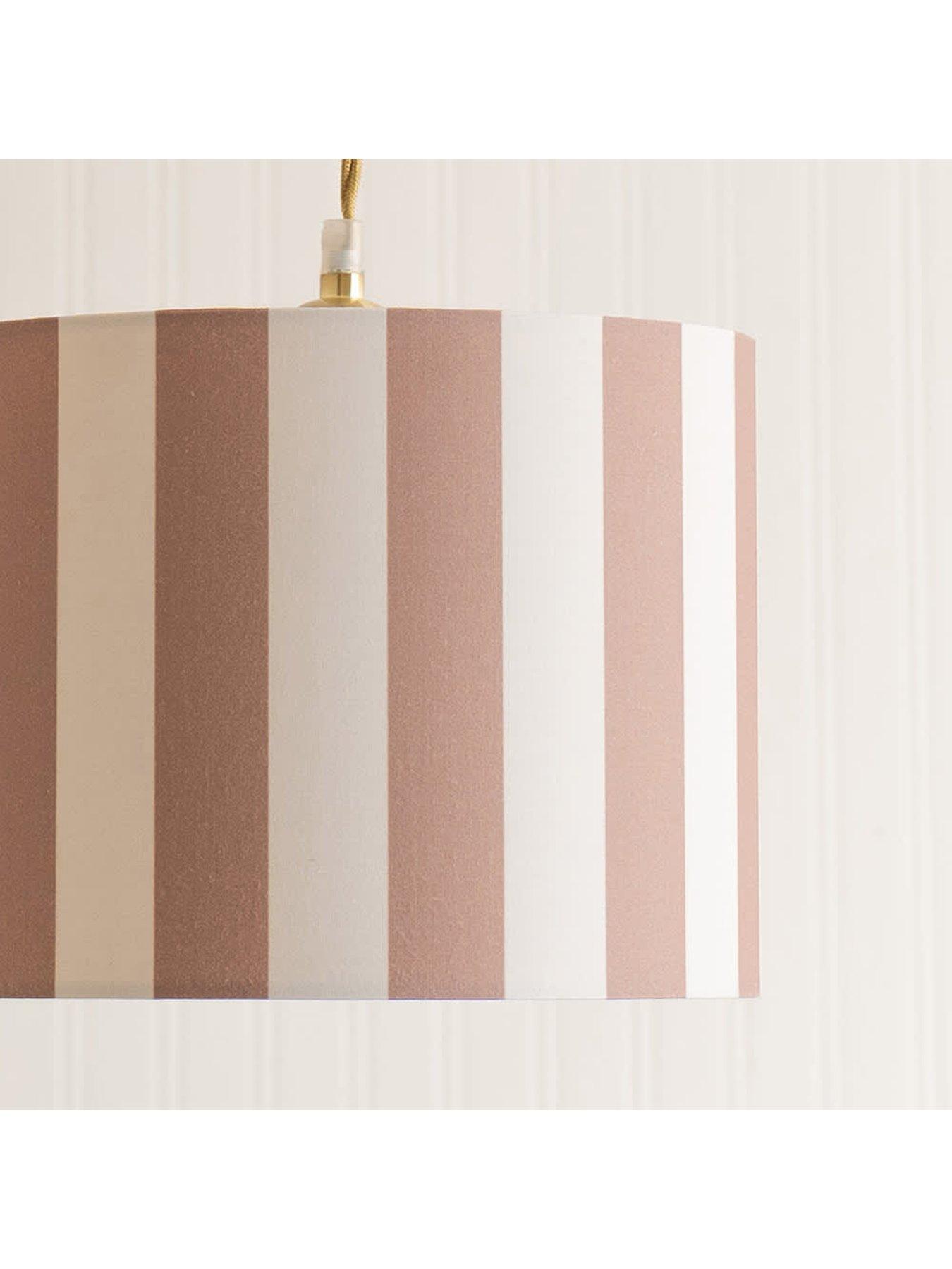 back image of valuelights-callie-small-colour-clash-shade-in-natural-and-brown