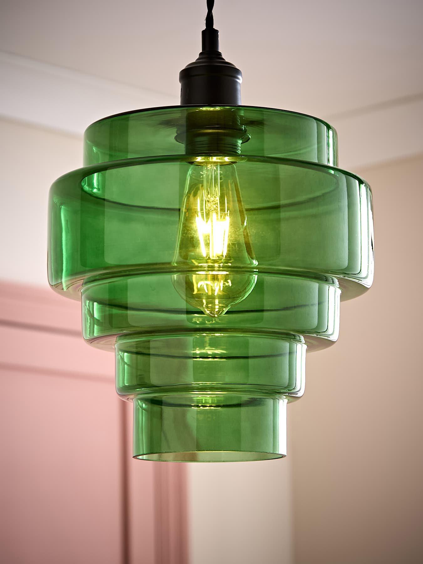 valuelights-lane-green-glass-5-tier-layered-easy-fit-ceiling-pendant-lamp-shade