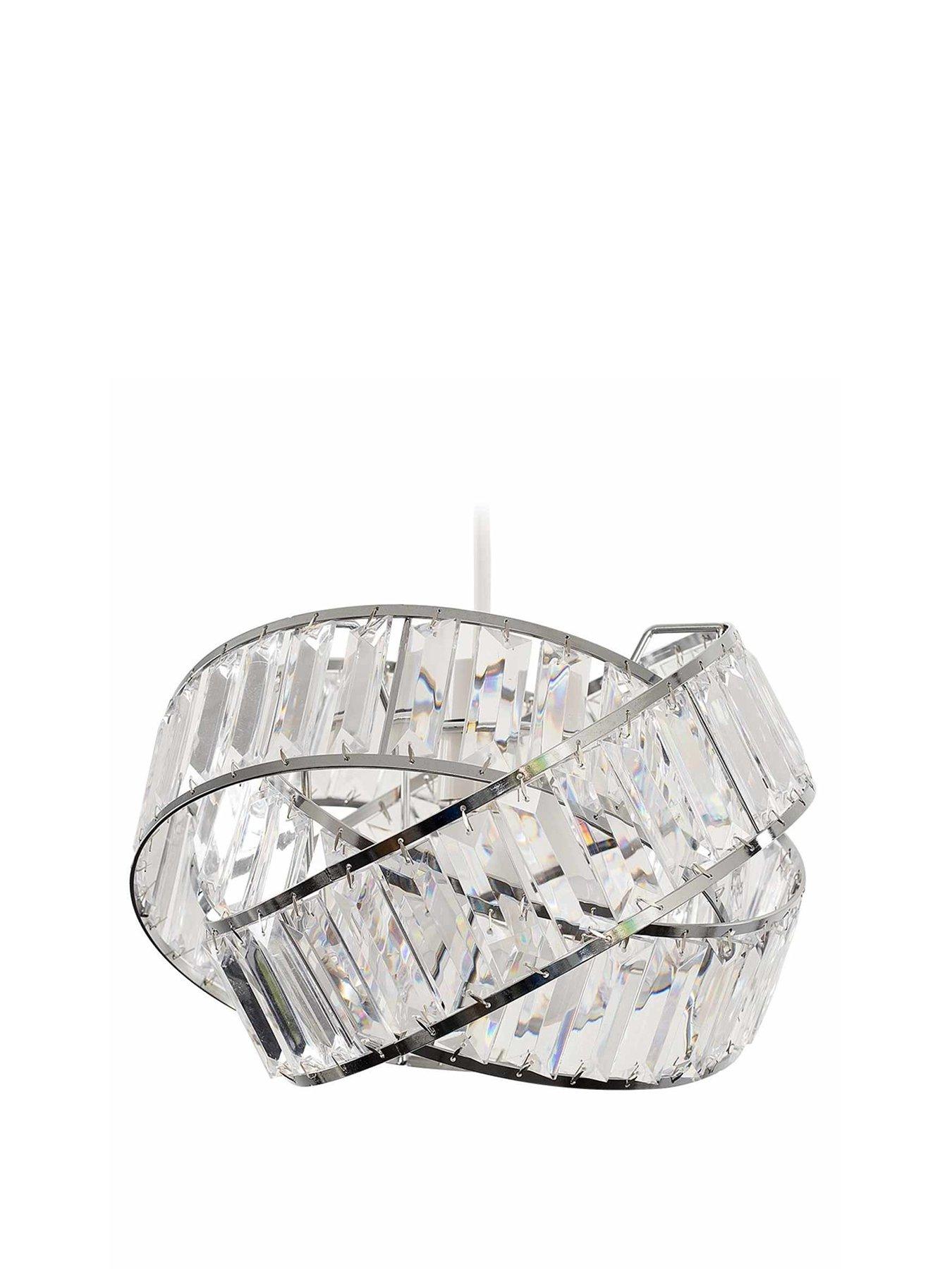 Image 2 of 3 of ValueLights Hudson Intertwined Non Electric Pendant Chrome / Clear