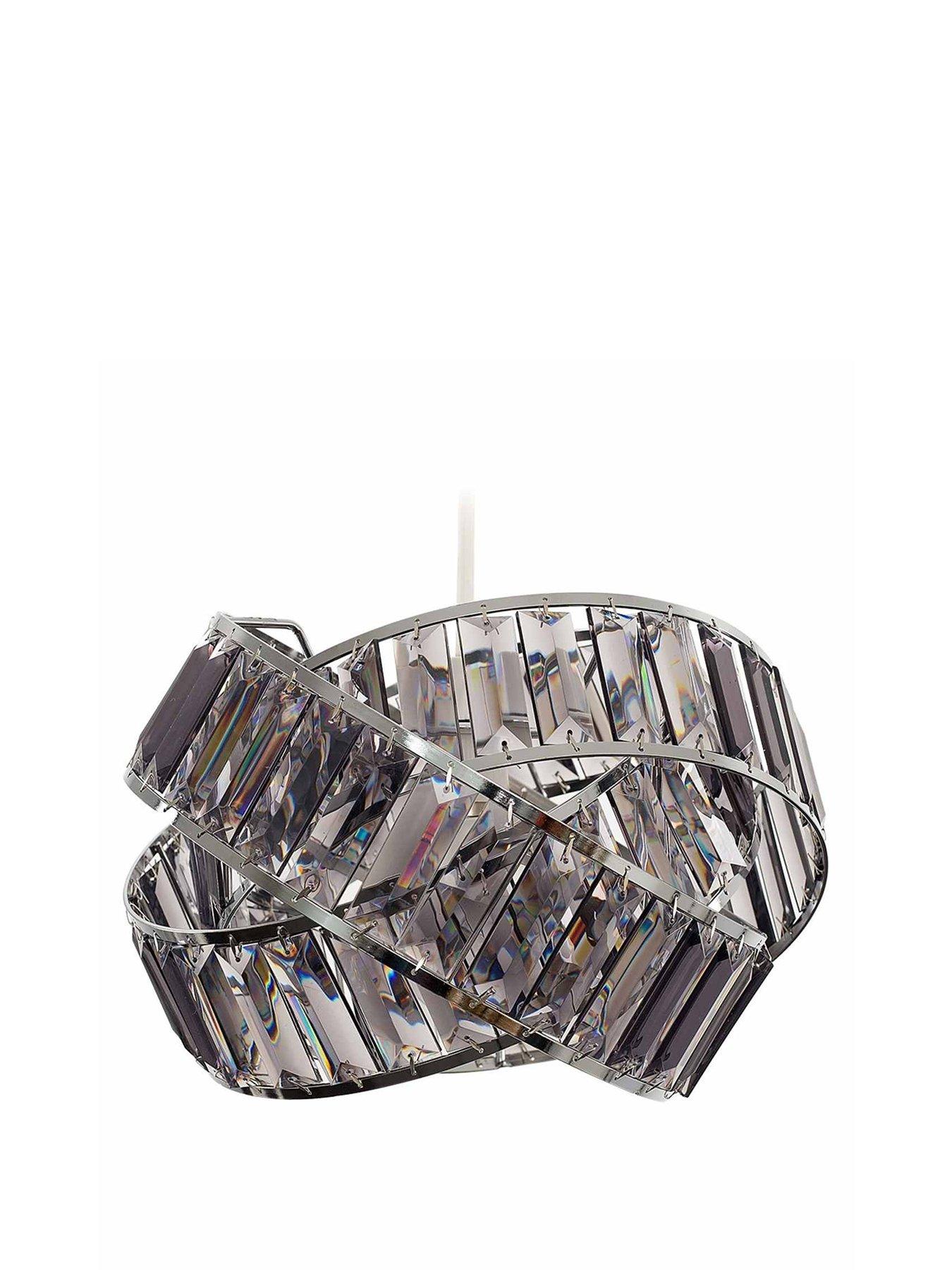Image 2 of 3 of ValueLights Hudson Intertwined Non Electric Pendant Chrome / Smoked Grey
