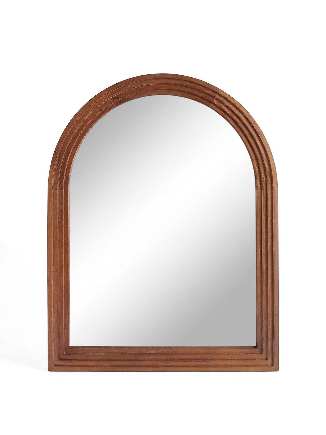 Image 2 of 5 of The Very Collection Arched Ribbed Wall Mirror 56x71cm