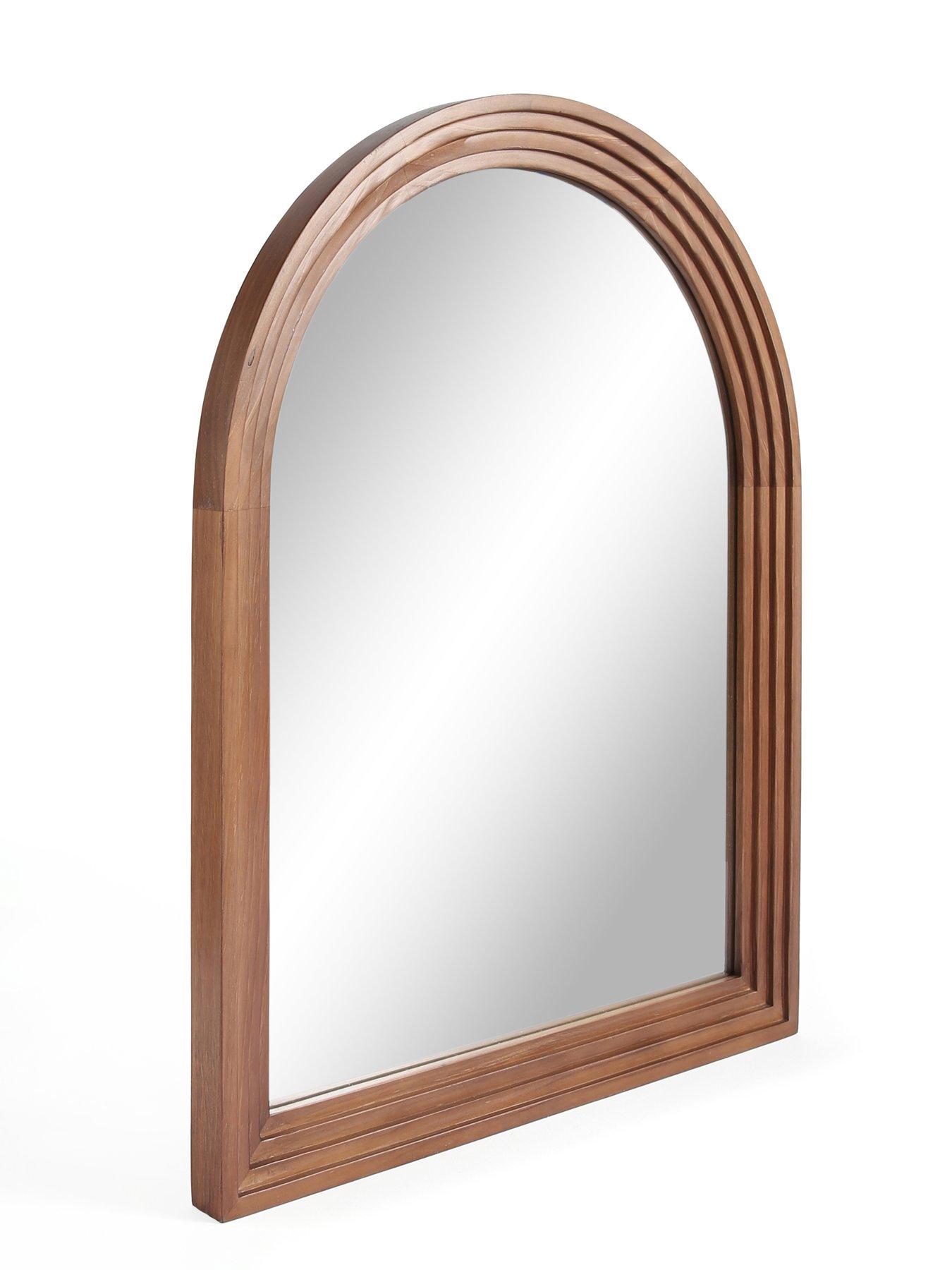 Image 3 of 5 of The Very Collection Arched Ribbed Wall Mirror 56x71cm