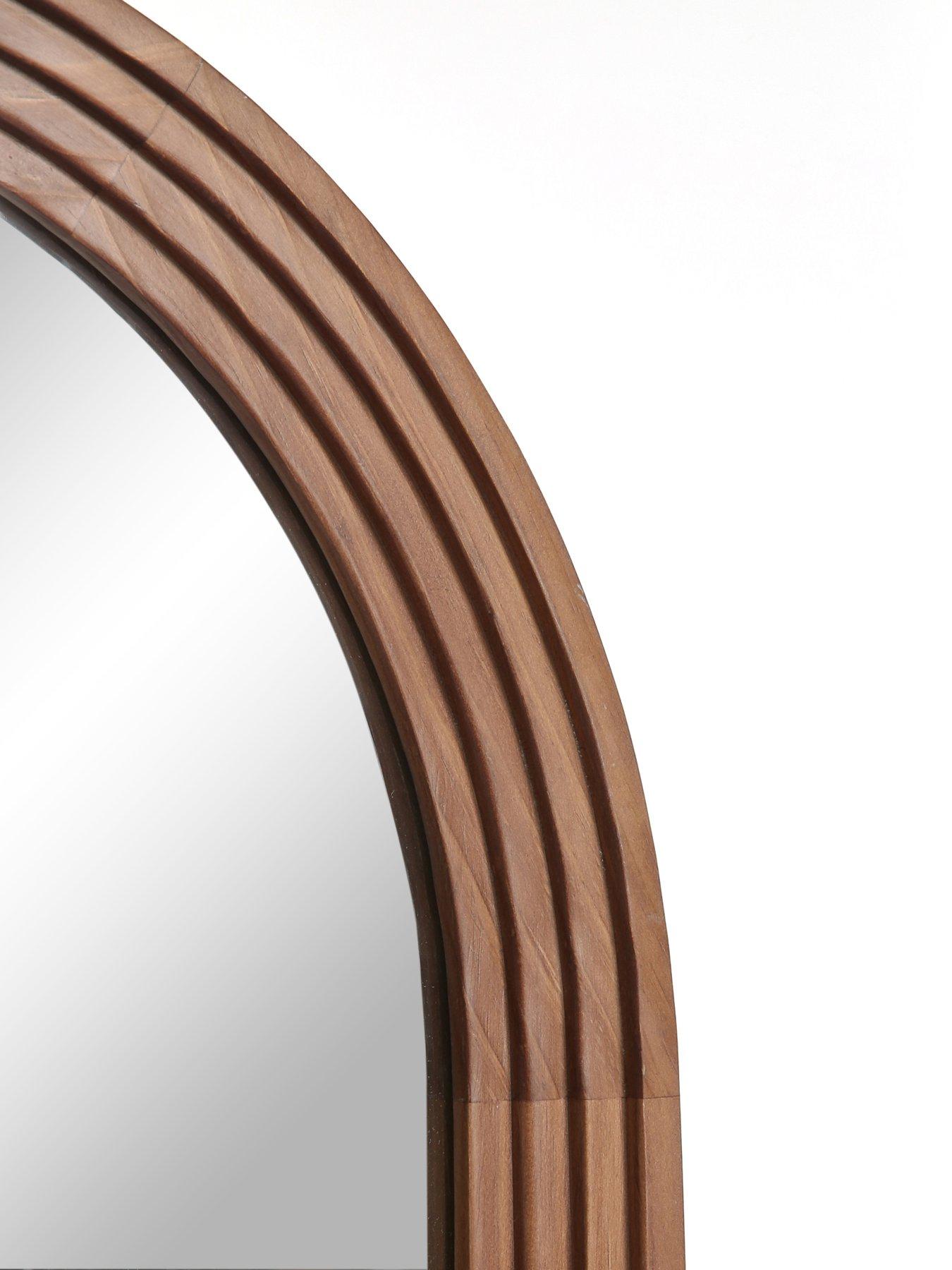 Image 5 of 5 of The Very Collection Arched Ribbed Wall Mirror 56x71cm