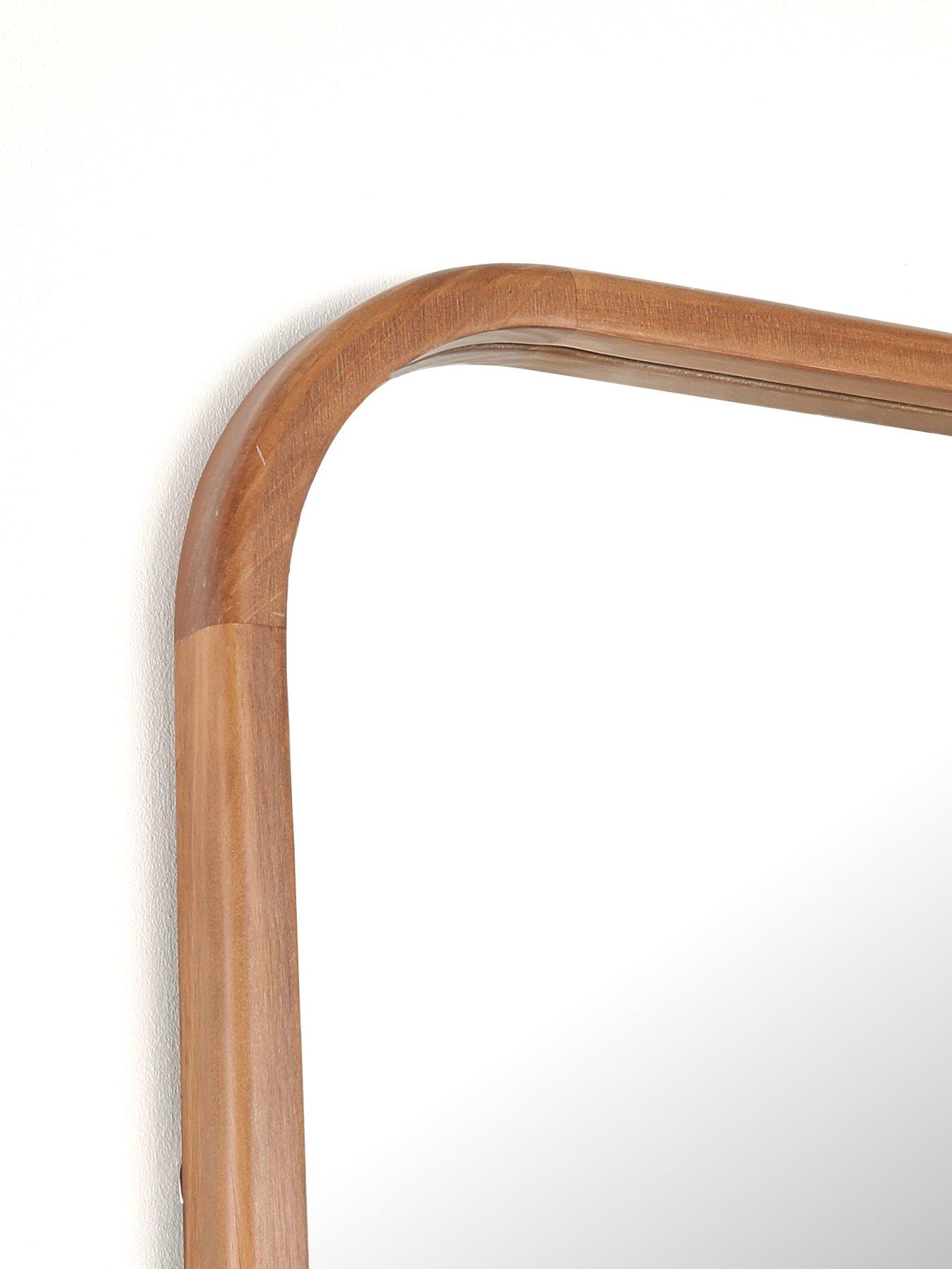 Image 5 of 5 of The Very Collection Rounded Square Wooden Mirror 61x91cm